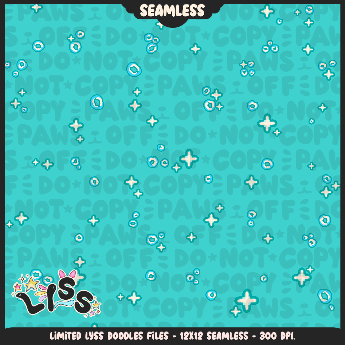 2023 - Lyss Doodles - Seamless - Coordinates - Block Game - 23LD021