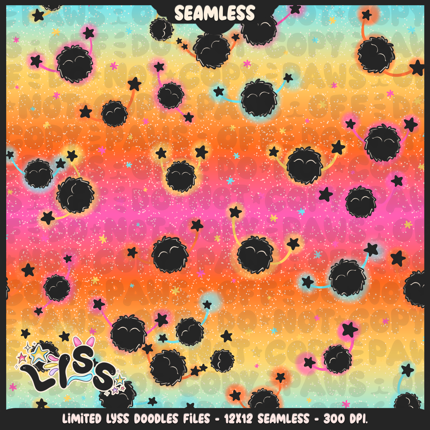 2023 - Lyss Doodles - Seamless - Coordinates - Studio Cuties - 23LD022