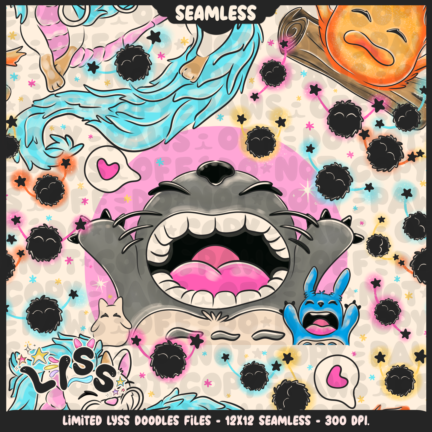 2023 - Lyss Doodles - Seamless - Mains - Studio Cuties - 23LD022