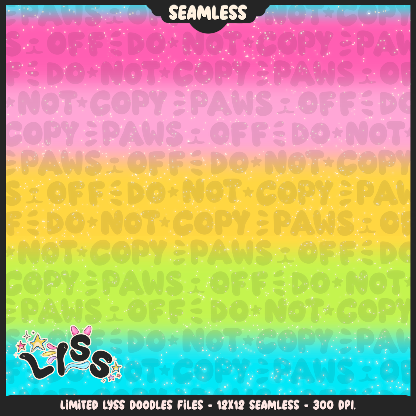 2023 - Lyss Doodles - Seamless - Coordinates - Poke Collab - Eve - 23LD023