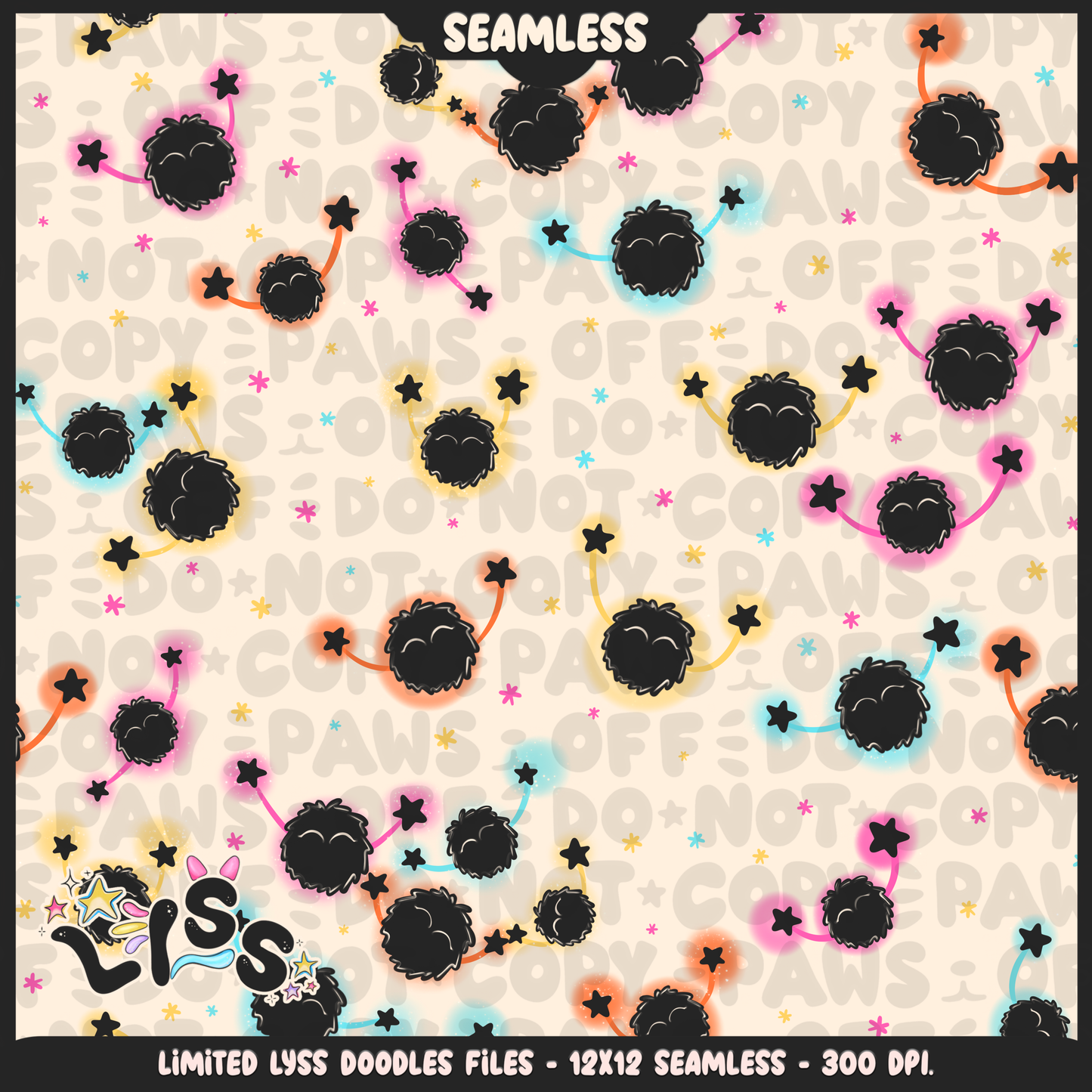 2023 - Lyss Doodles - Seamless - Coordinates - Studio Cuties - 23LD022