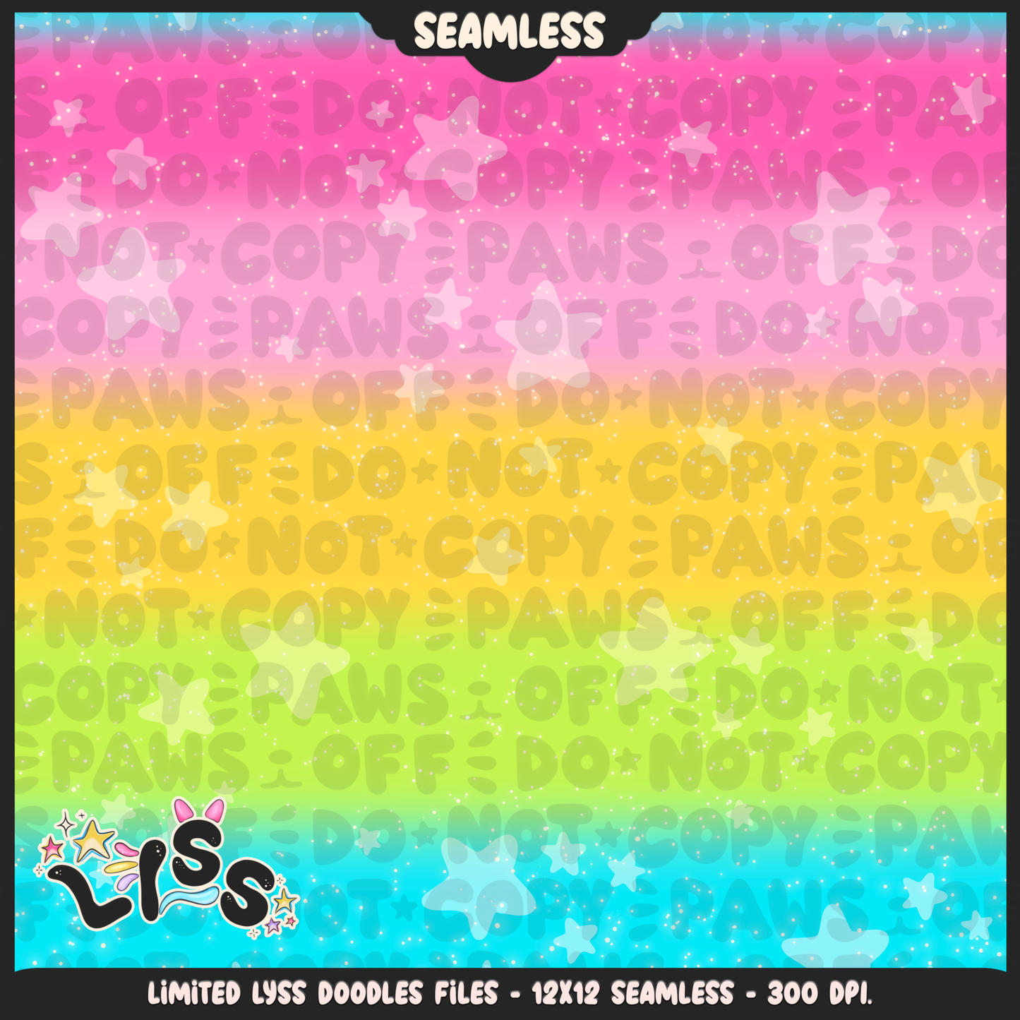2023 - Lyss Doodles - Seamless - Coordinates - Poke Collab - Eve - 23LD023