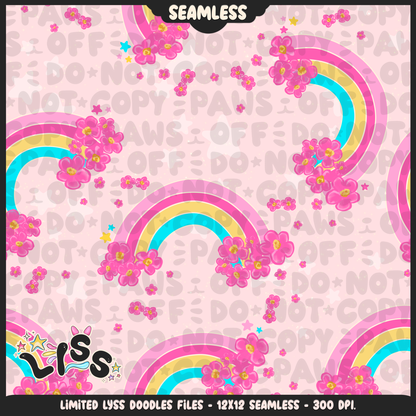 2023 - Lyss Doodles - Seamless - Coordinates - Poke Collab - Eve - 23LD023