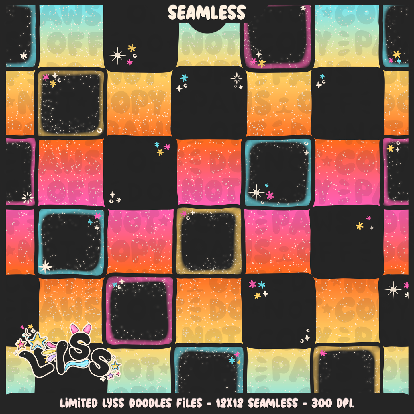 2023 - Lyss Doodles - Seamless - Coordinates - Studio Cuties - 23LD022