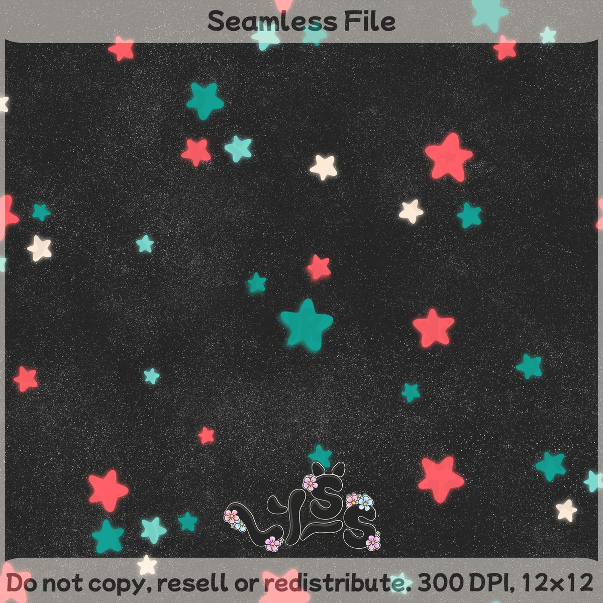 2025 - Lyss Doodles - Seamless - Coordinate - 4K Milestone