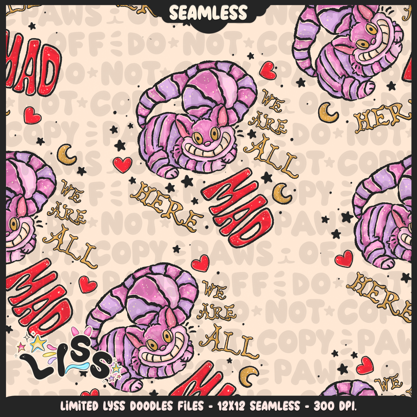 2024 - Lyss Doodles - Seamless - Mains - Rabbithole - 24LD076