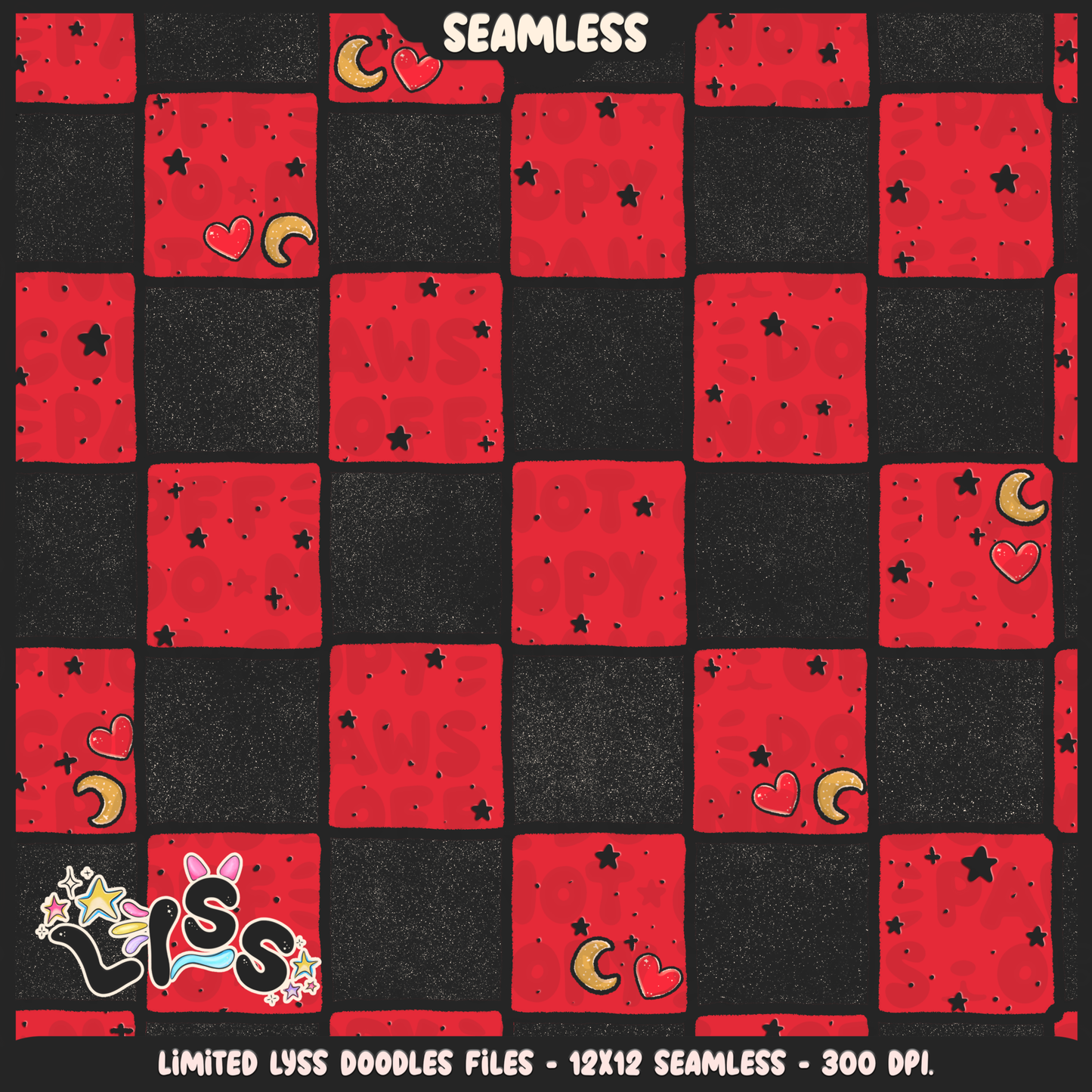2024 - Lyss Doodles - Seamless - Coordinates - Rabbithole - 24LD076