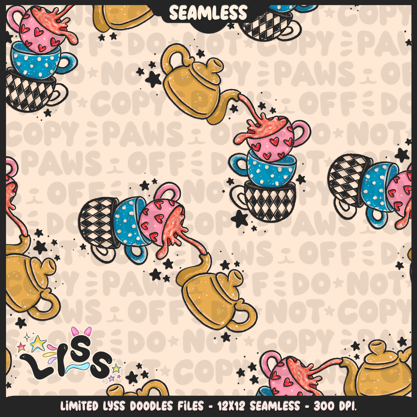 2024 - Lyss Doodles - Seamless - Mains - Rabbithole - 24LD076