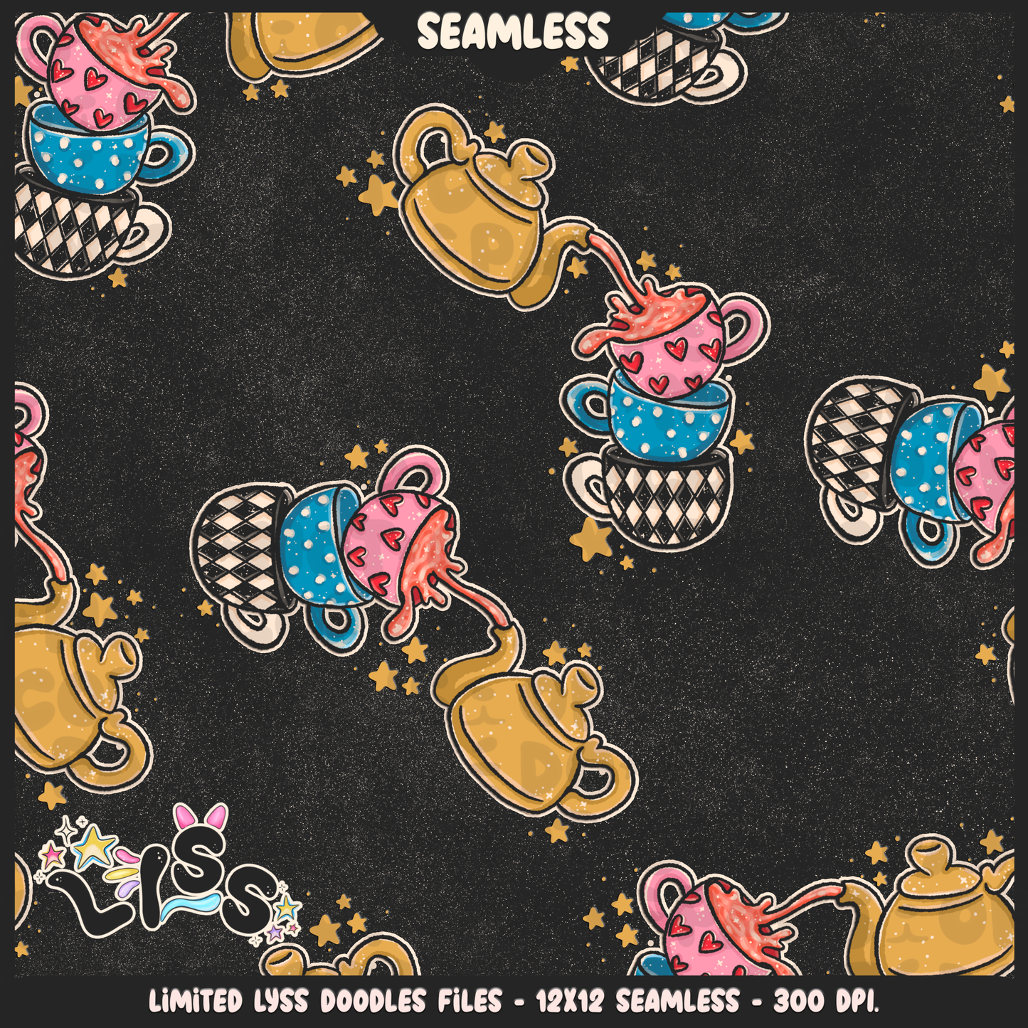 2024 - Lyss Doodles - Seamless - Mains - Rabbithole - 24LD076