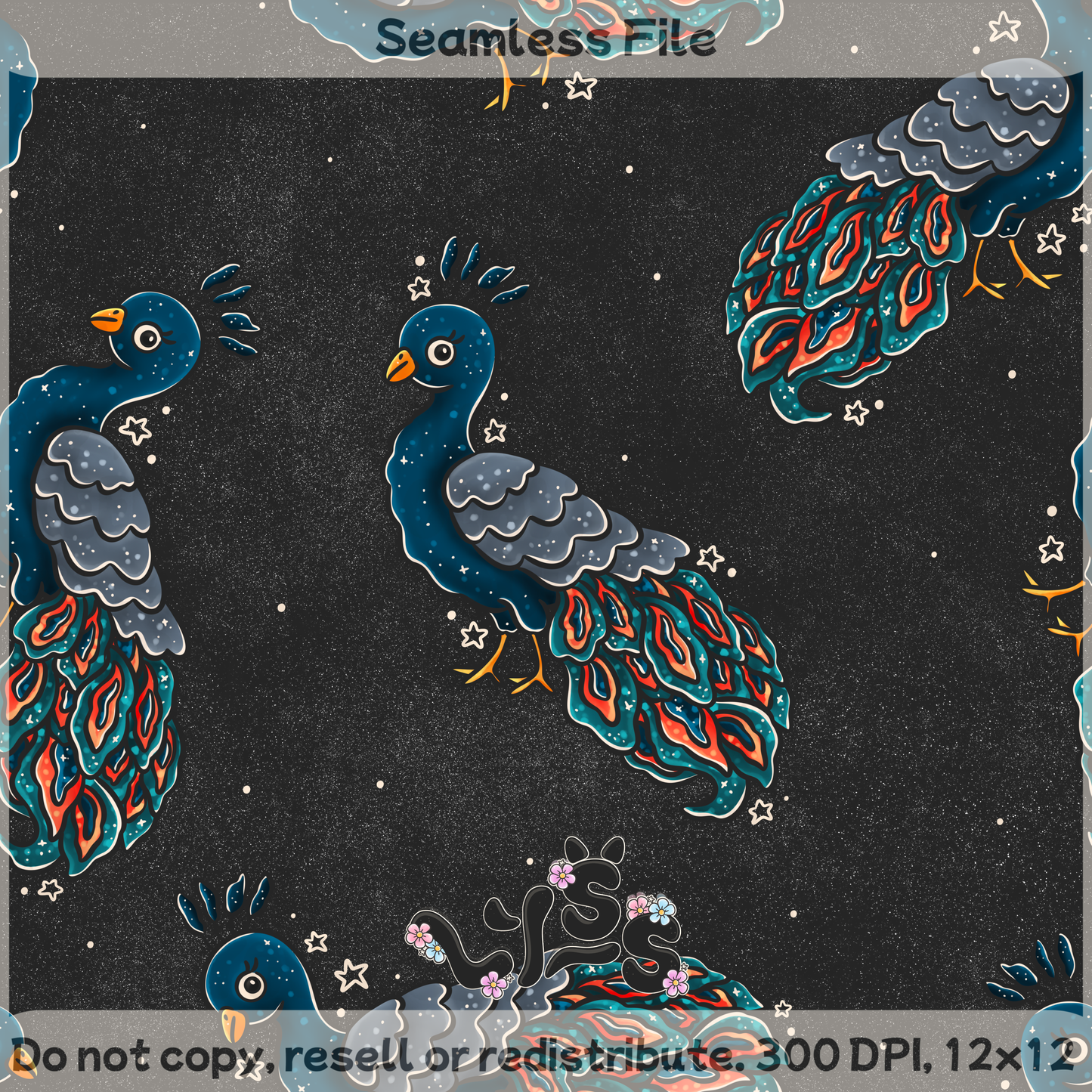 Lyss Doodles - Seamless Files - April 2025 Patreon - Collection #1