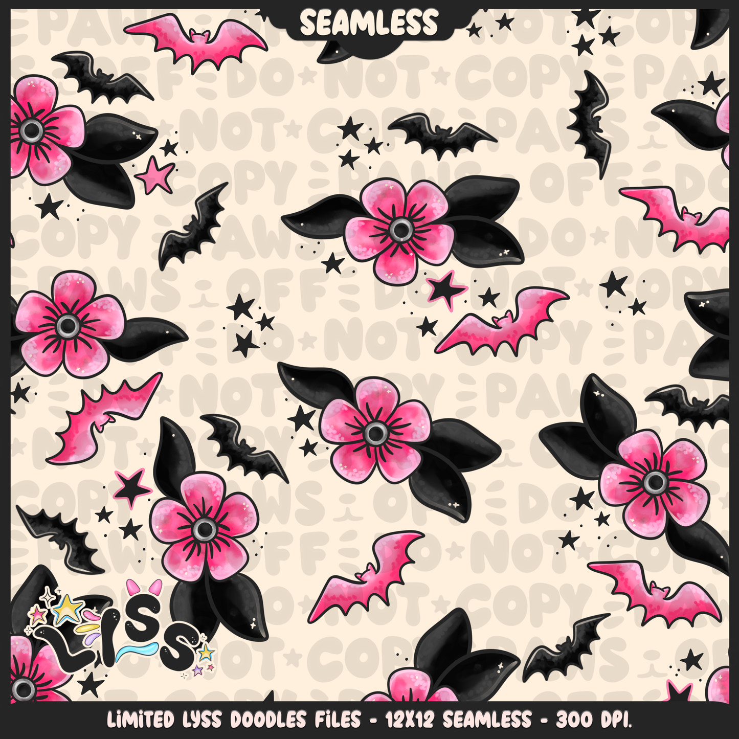 2024 - Lyss Doodles - Coordinates - Beetle x Love kyr Collab - Coffin - 24LD053