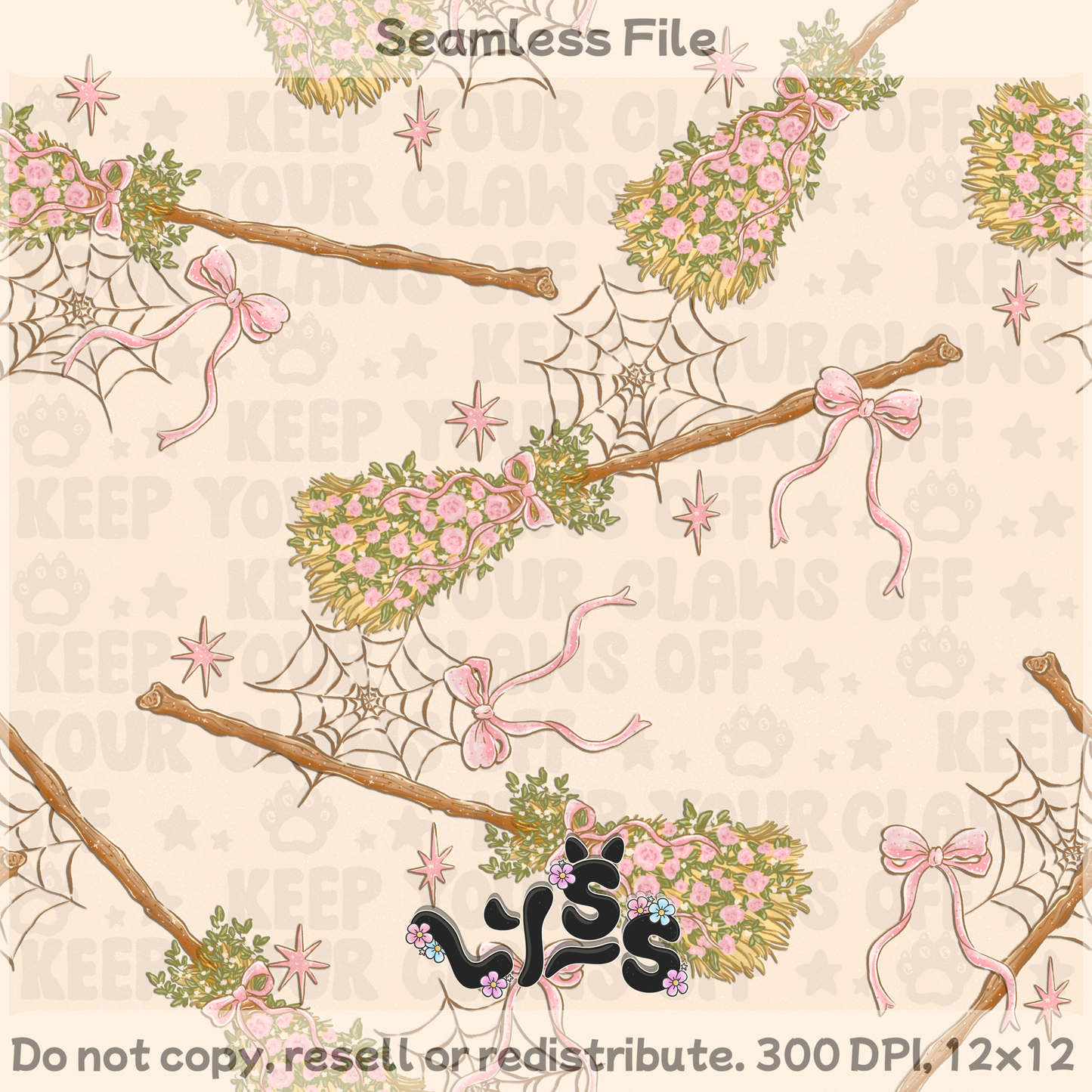 2025 - Lyss Doodles - Coordinates - Blush & Broom - 25LD053