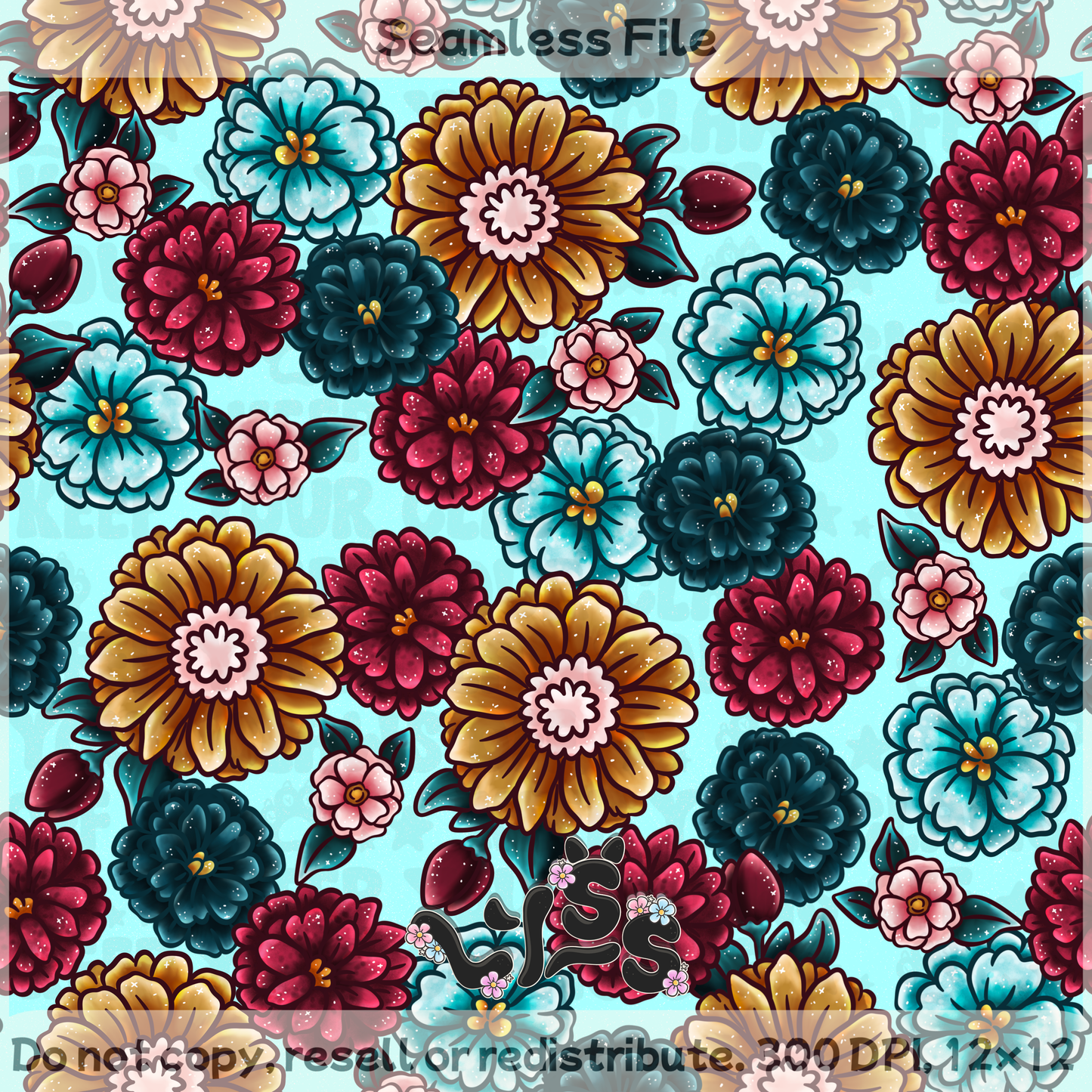 2025 - Lyss Doodles - Seamless - Cloaked Familiar Library - 25LD036