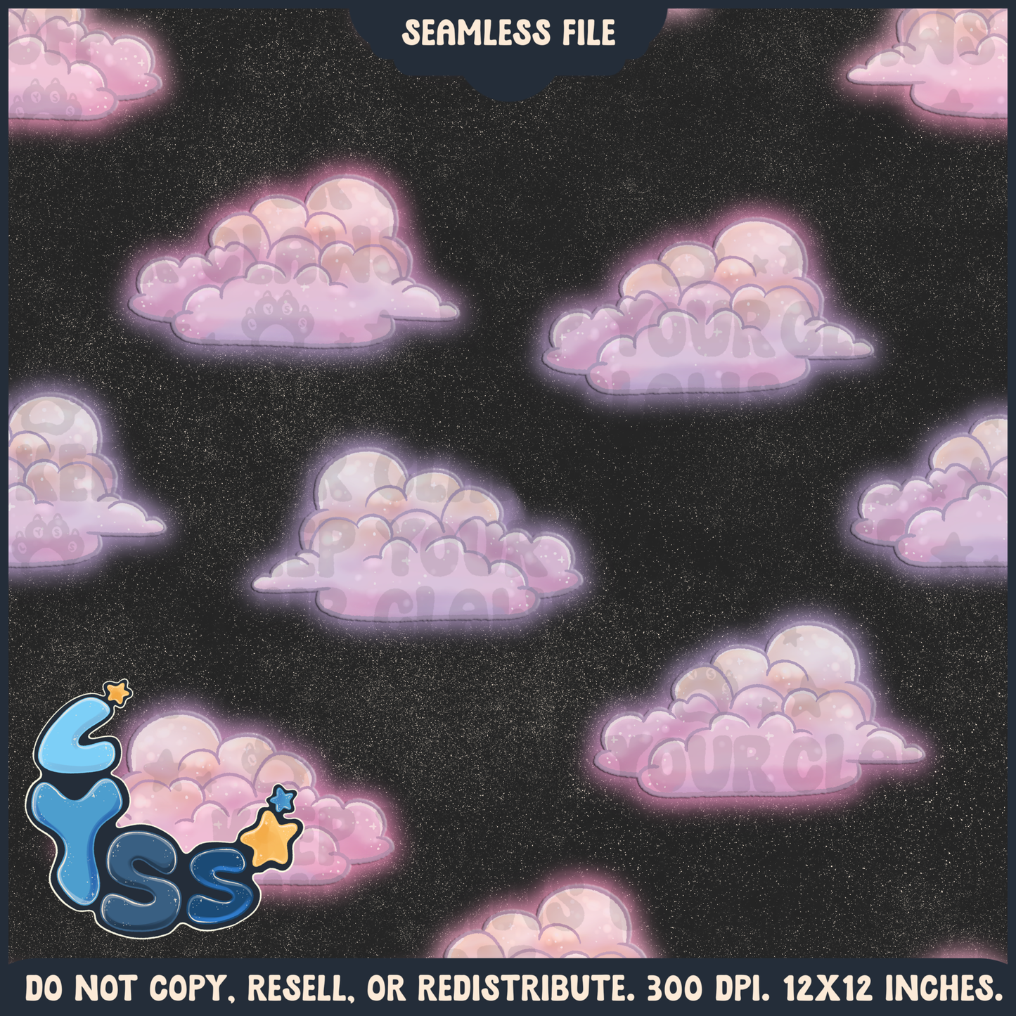 2025 - Lyss Doodles - Coordinates - Colour Collab - Moon Kitties - 25LD003