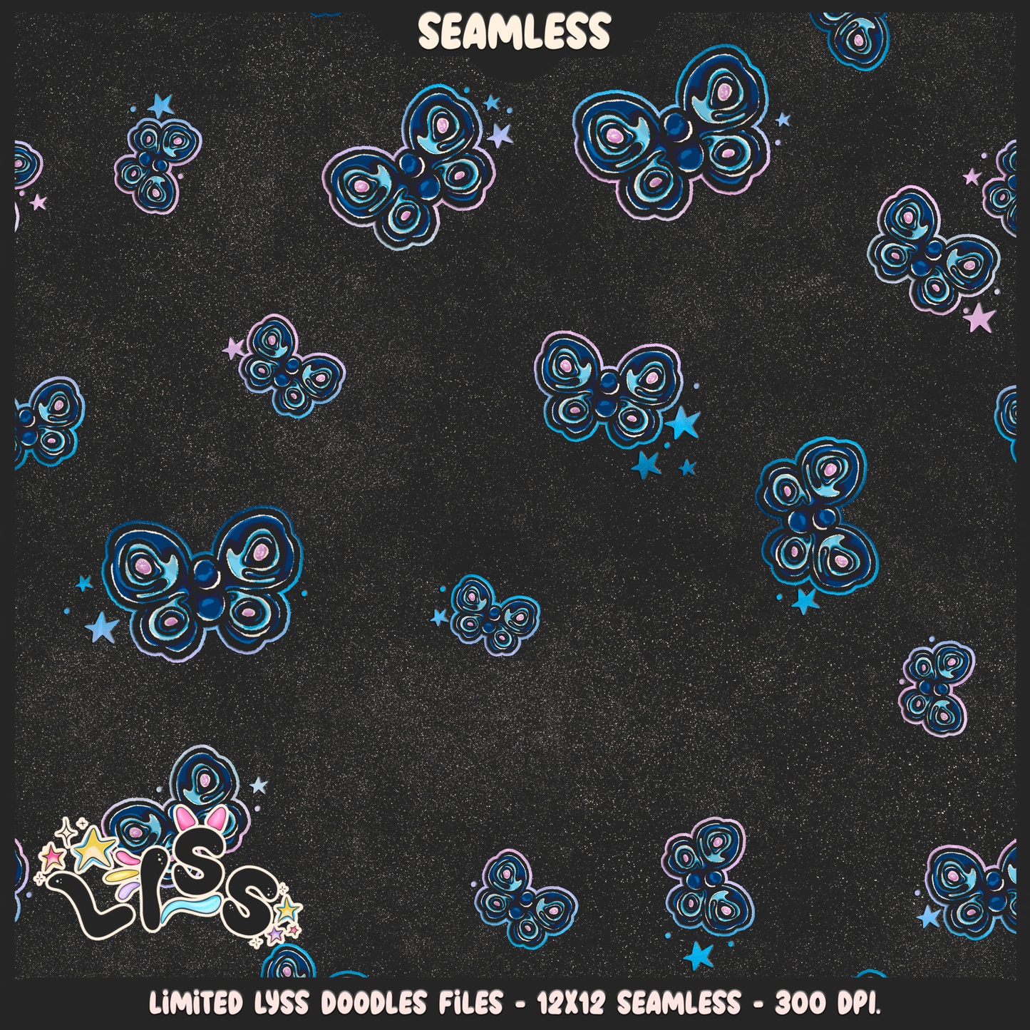 2024 - Lyss Doodles - Seamless - Coordinates - Skelly Bride Comic - 24LD075