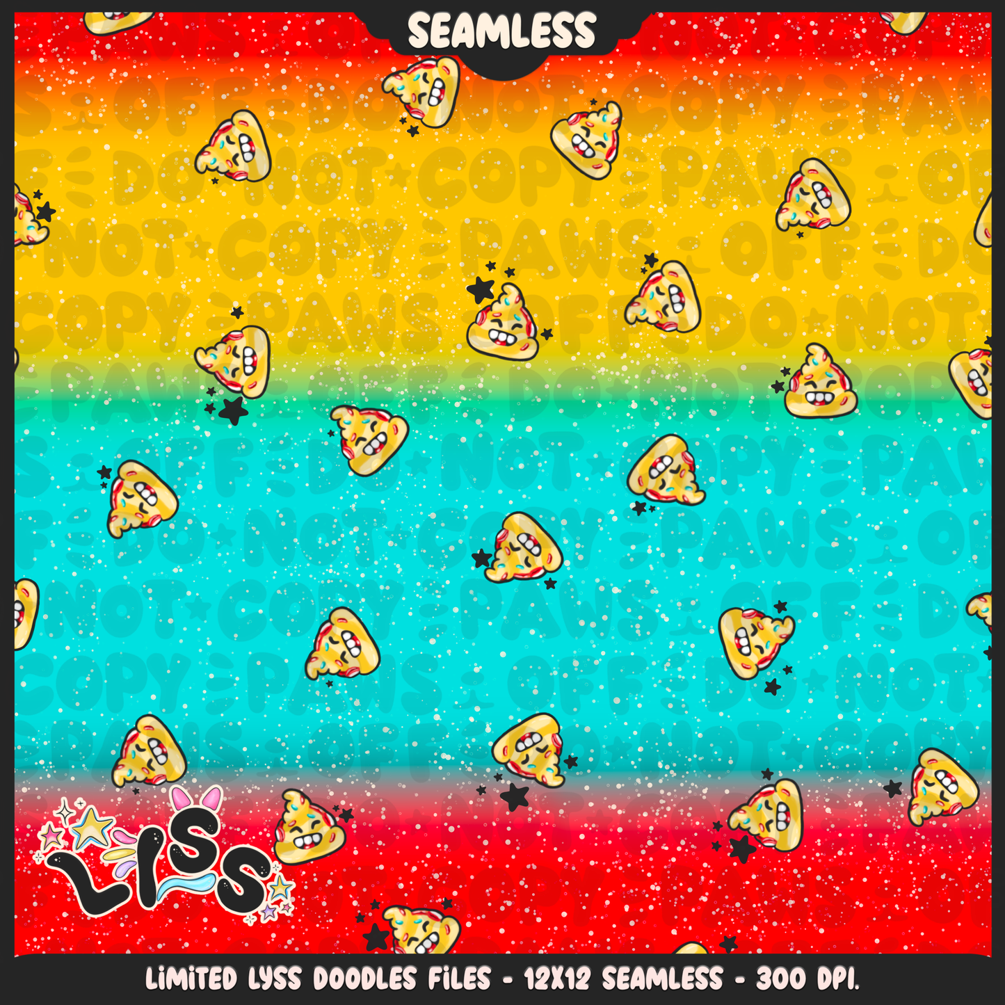 2024 - Lyss Doodles - Seamless - Coordinates - Fort Battle - Ice Cream