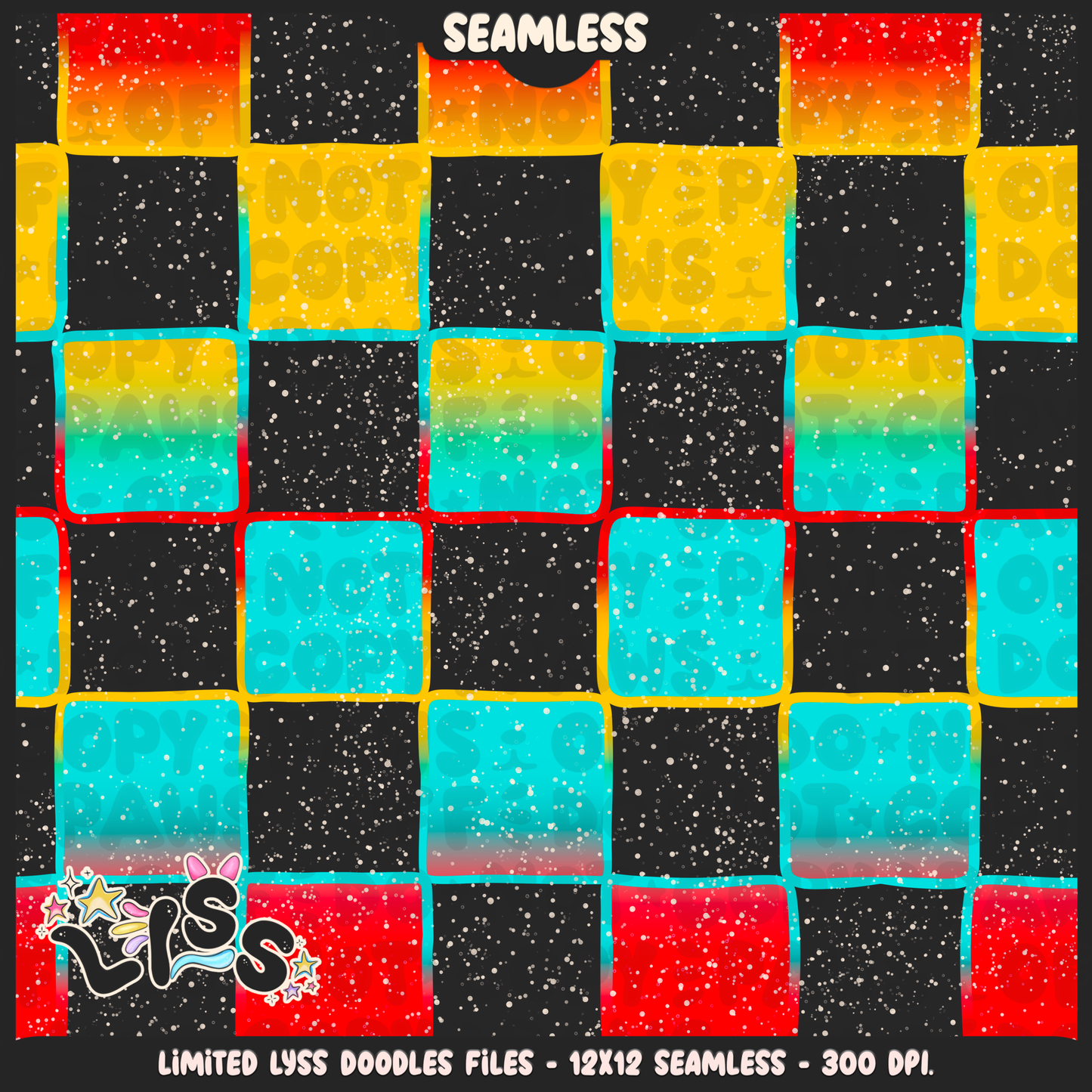 2024 - Lyss Doodles - Seamless - Coordinates - Fort Battle - Ice Cream