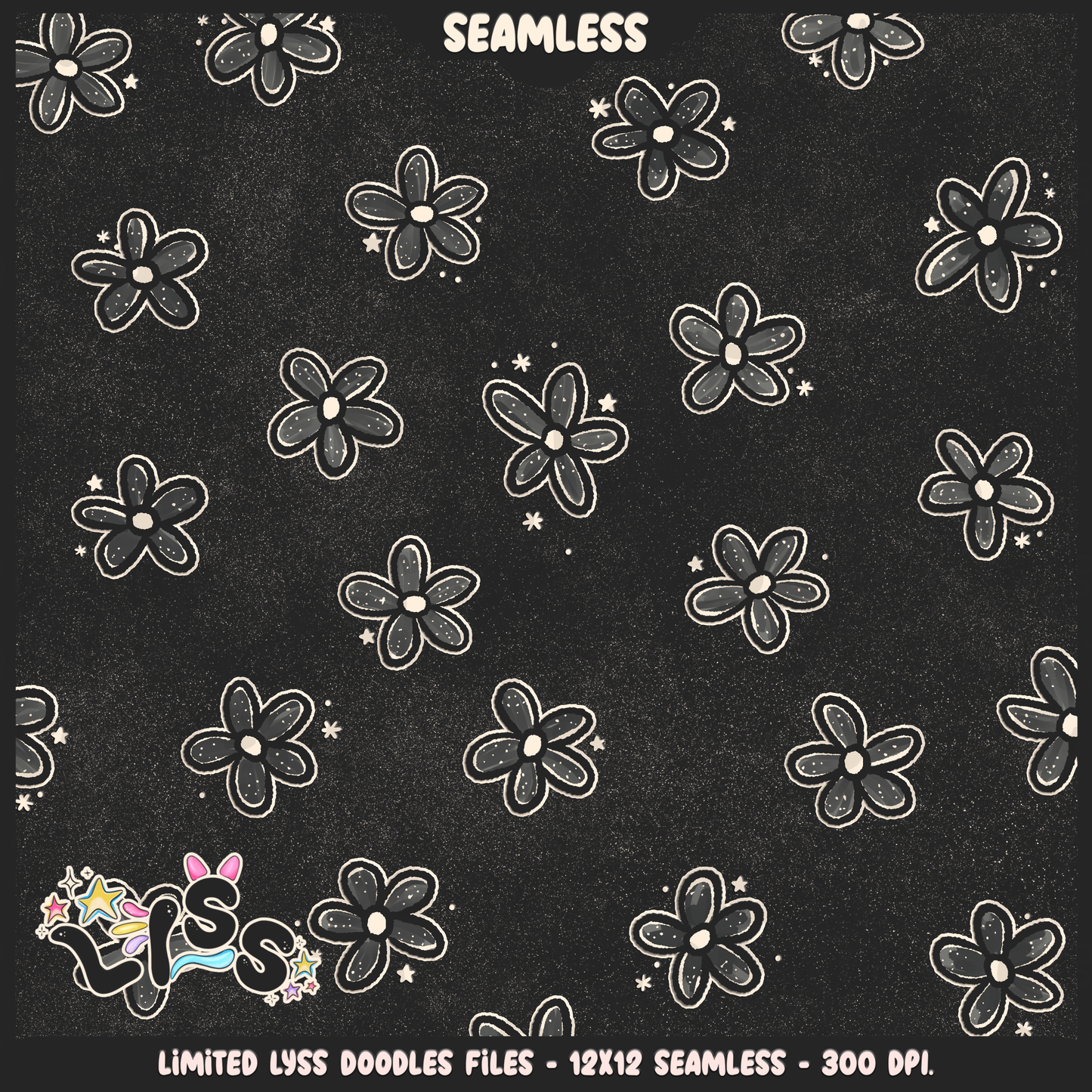 2024 - Lyss Doodles - Seamless - Coordinate - Franken Woof - 24LD076