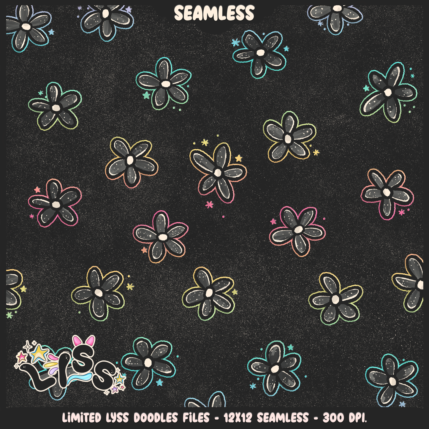 2024 - Lyss Doodles - Seamless - Coordinate - Franken Woof - 24LD076