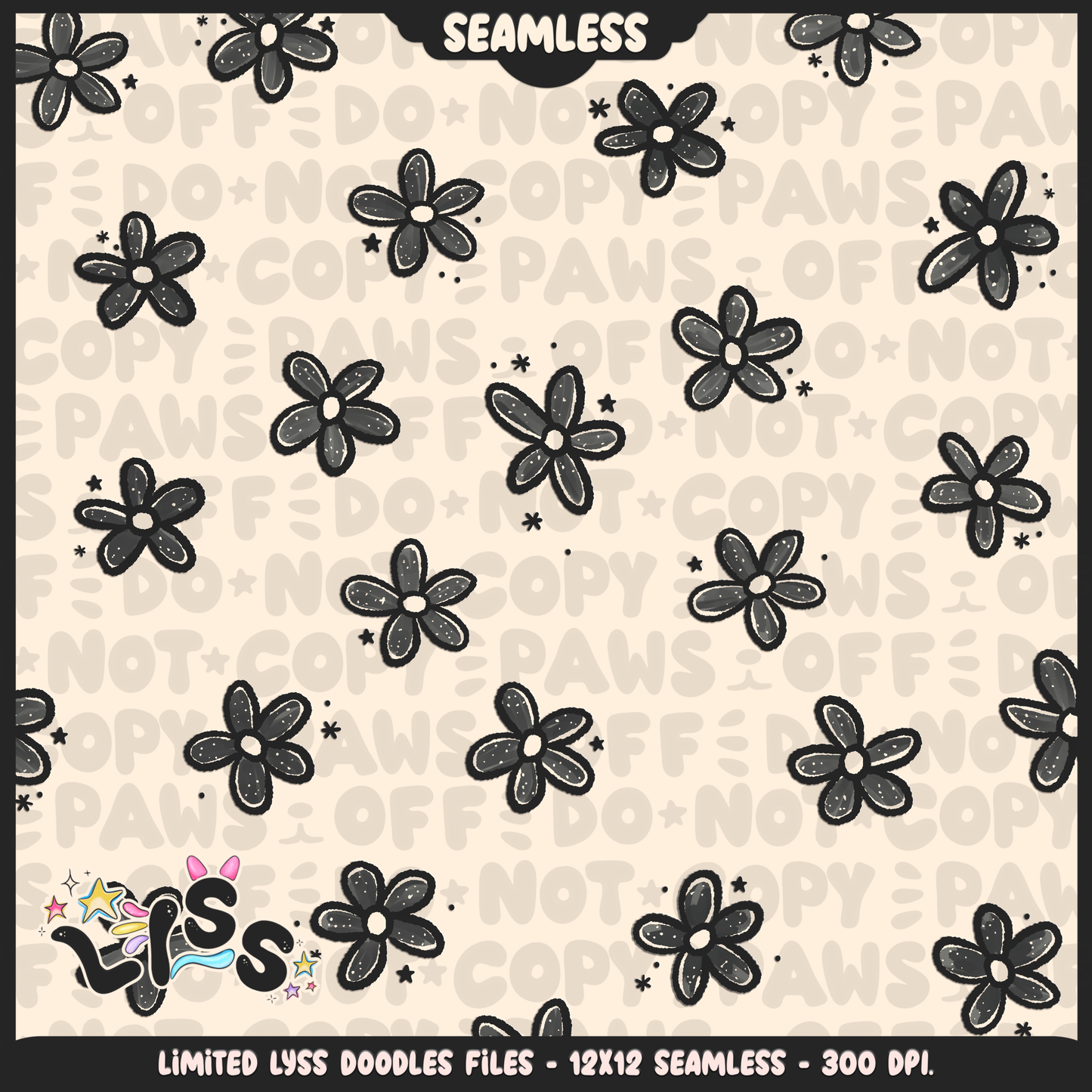 2024 - Lyss Doodles - Seamless - Coordinate - Franken Woof - 24LD076