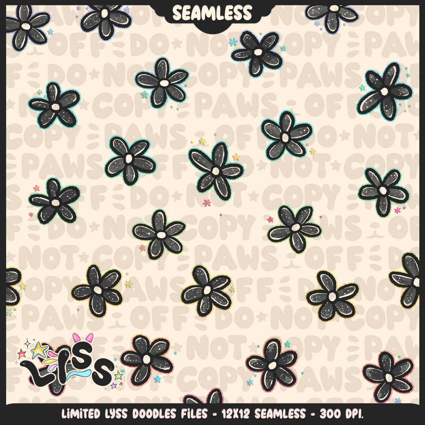 2024 - Lyss Doodles - Seamless - Coordinate - Franken Woof - 24LD076