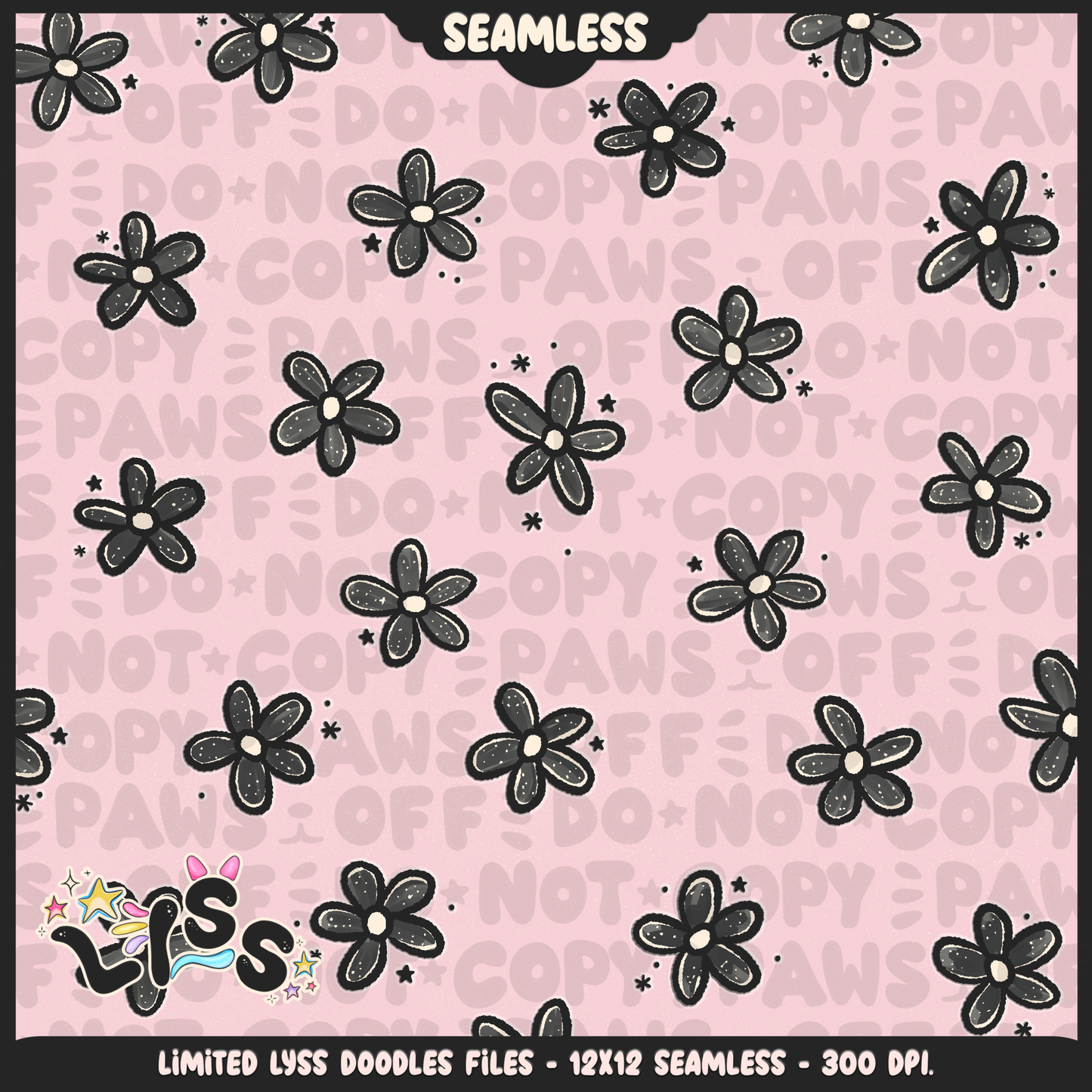 2024 - Lyss Doodles - Seamless - Coordinate - Franken Woof - 24LD076