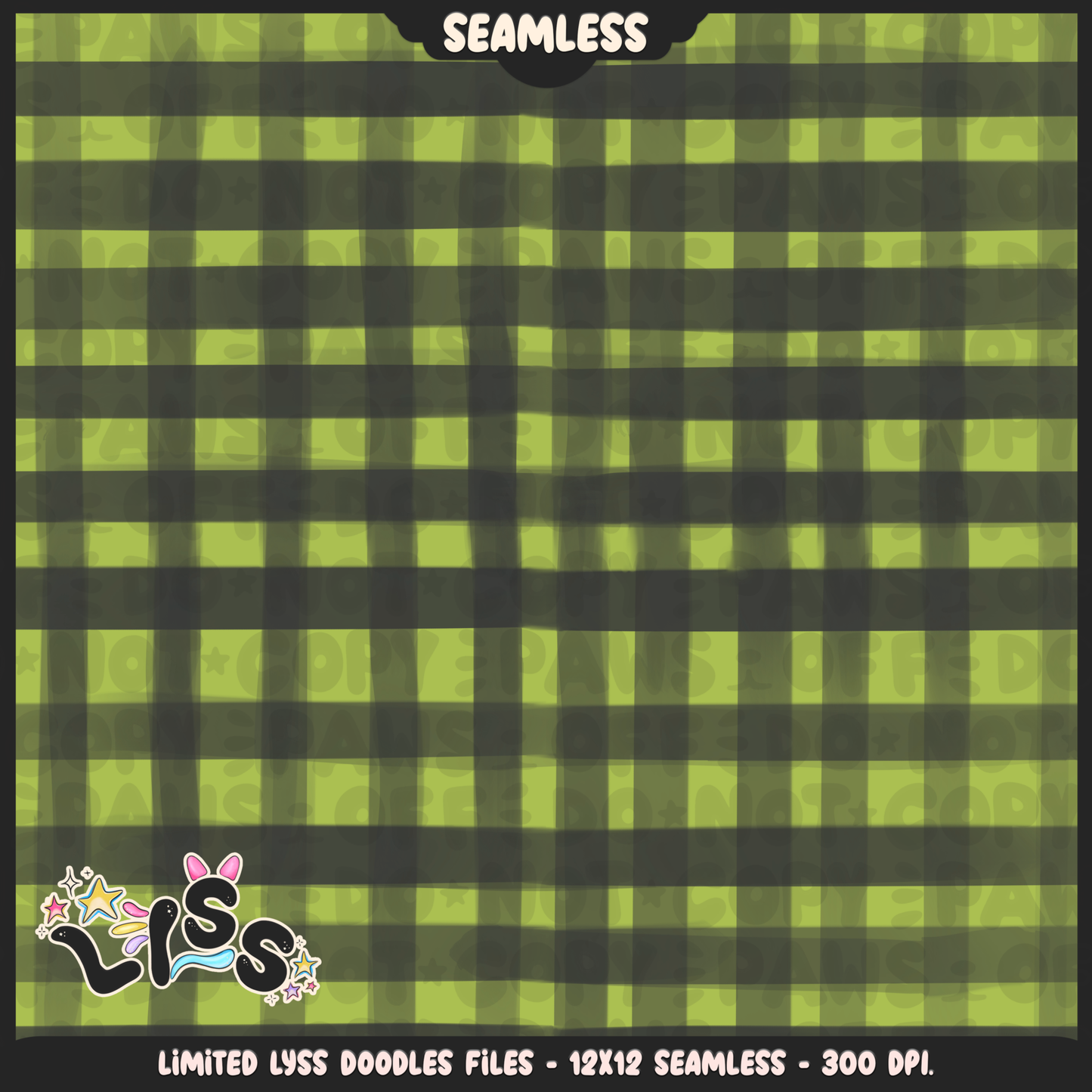 2024 - Lyss Doodles - Seamless - Coordinate - Franken Woof - 24LD076