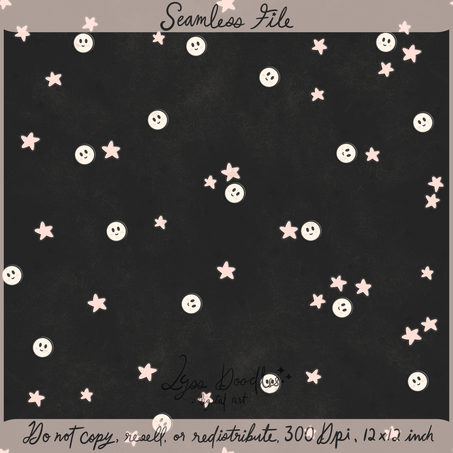 2025 - Lyss Doodles - Coordinates - Happy Night Garden - 25LD01