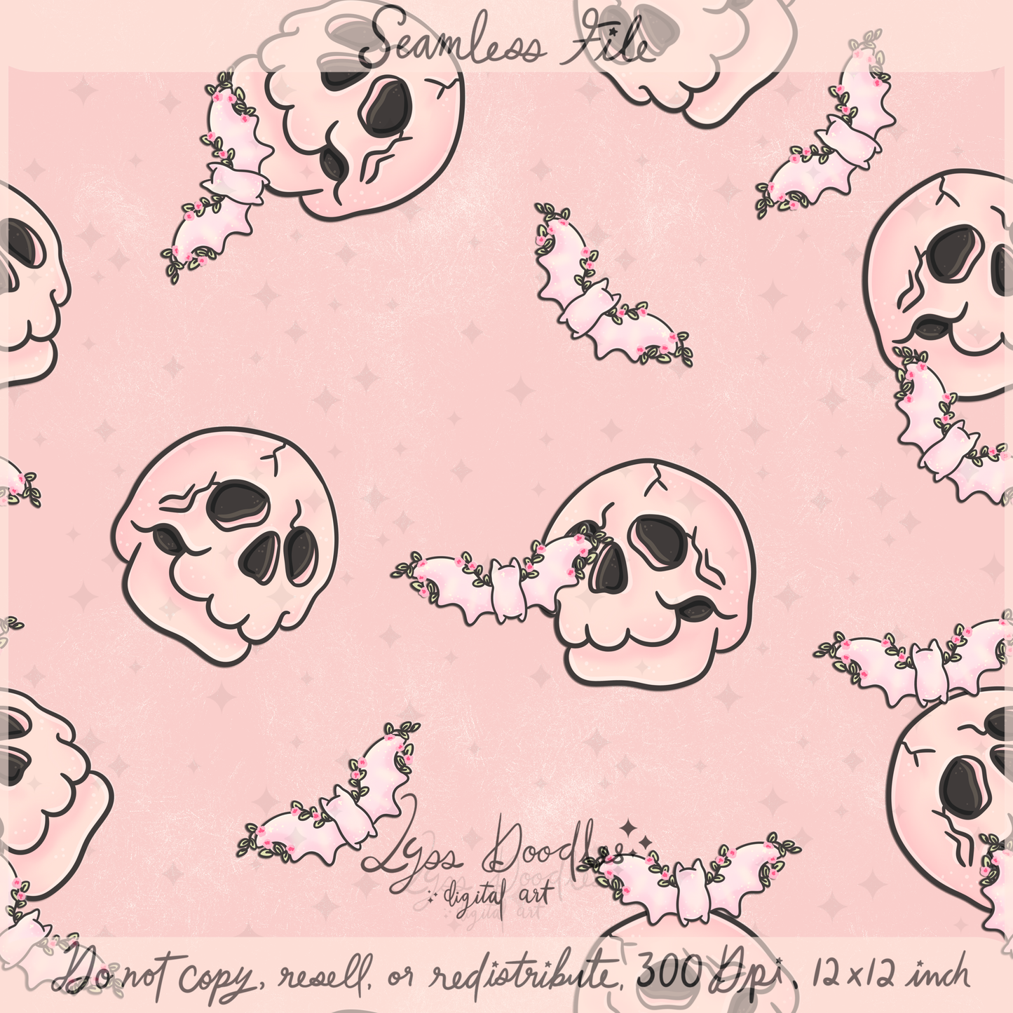 2025 - Lyss Doodles - Coordinates - Happy Night Garden - 25LD016