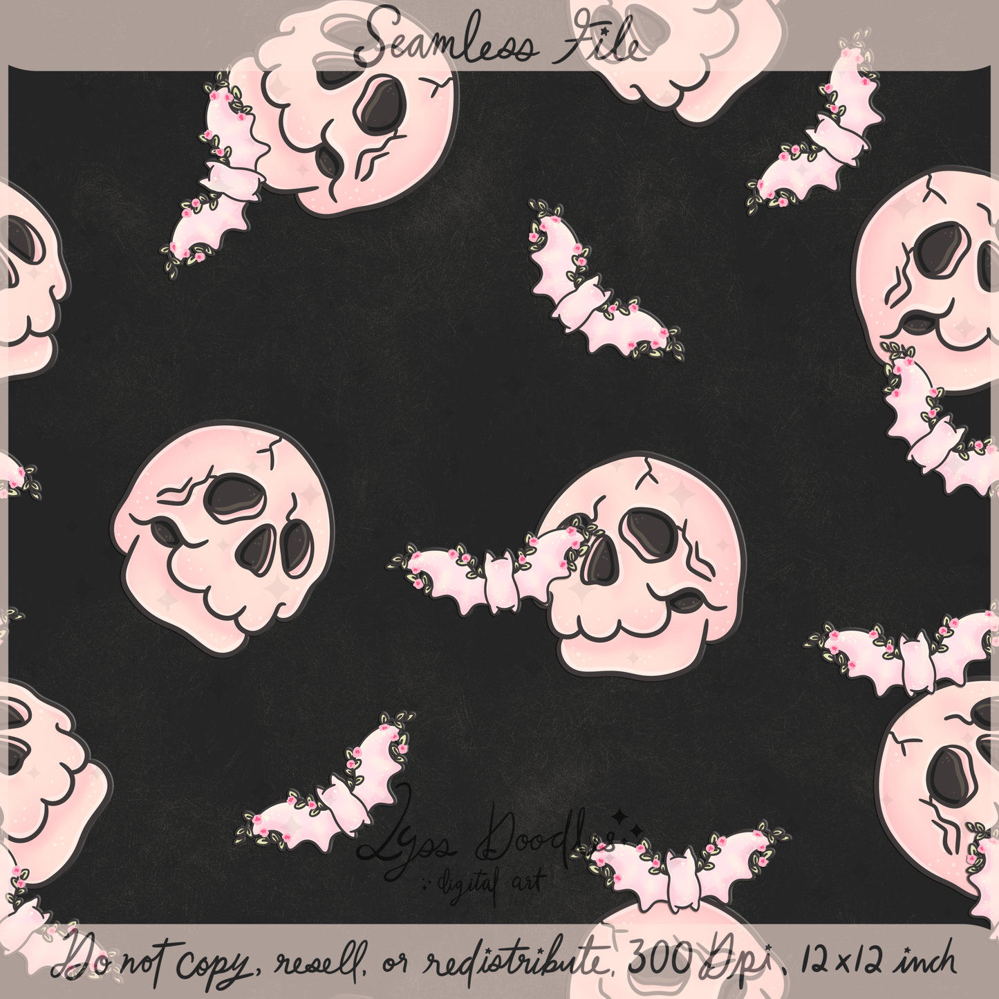 2025 - Lyss Doodles - Coordinates - Happy Night Garden - 25LD016