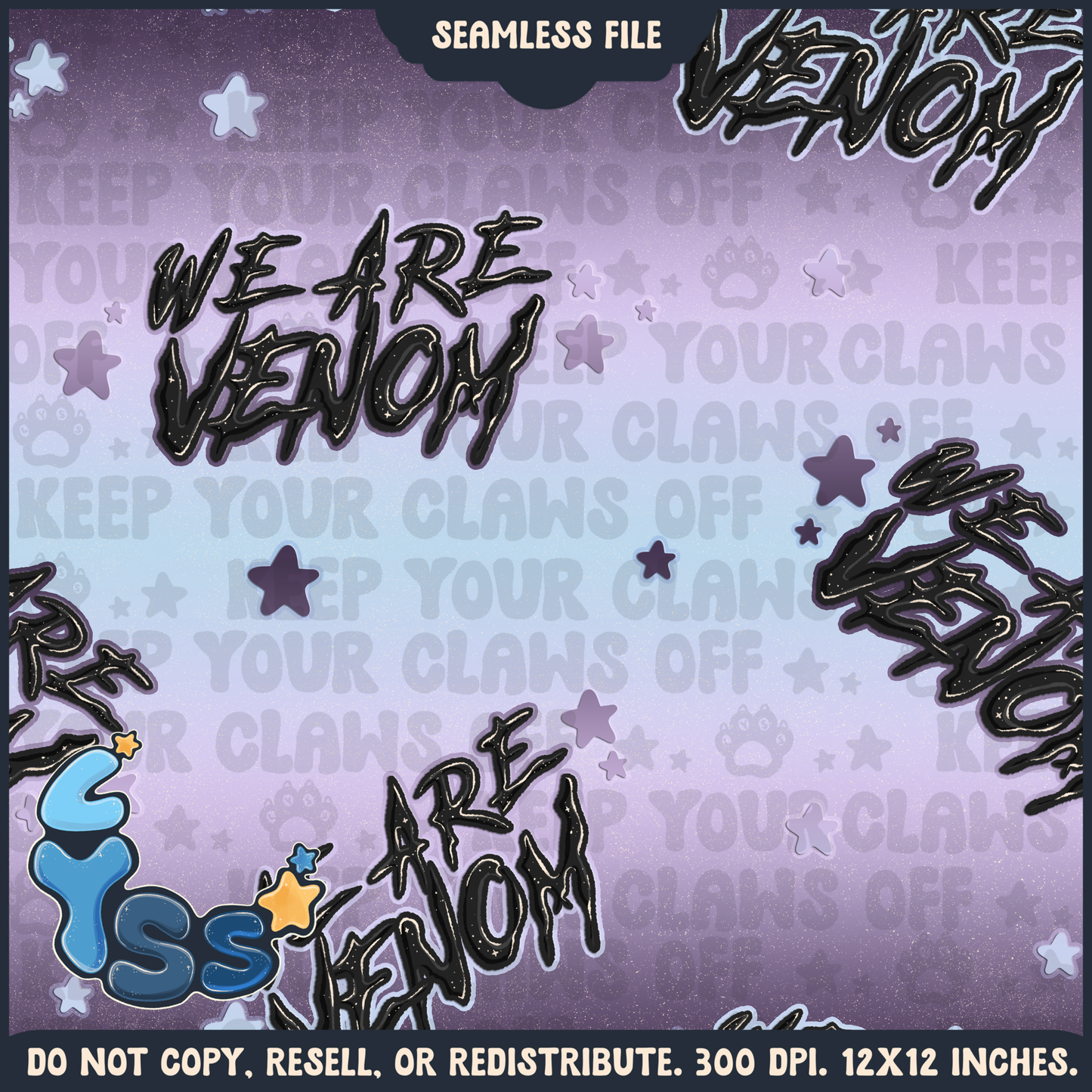 2024 - Lyss Doodles - Seamless - Coordinate - Superhero Collection - Ink Alien - 24LD084