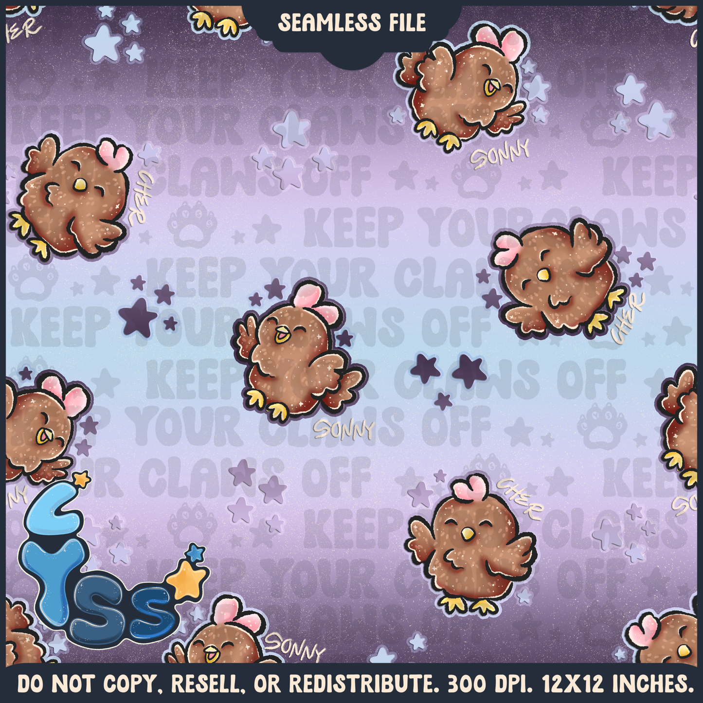 2024 - Lyss Doodles - Seamless - Mains - Superhero Collection - Ink Alien - 24LD084