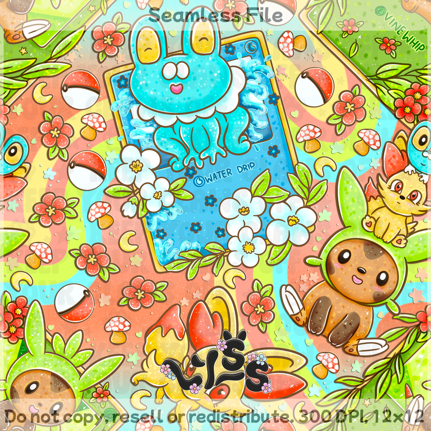 2025 - Lyss Doodles - Seamless - Lyss Doodles - Kalos - 25LD028