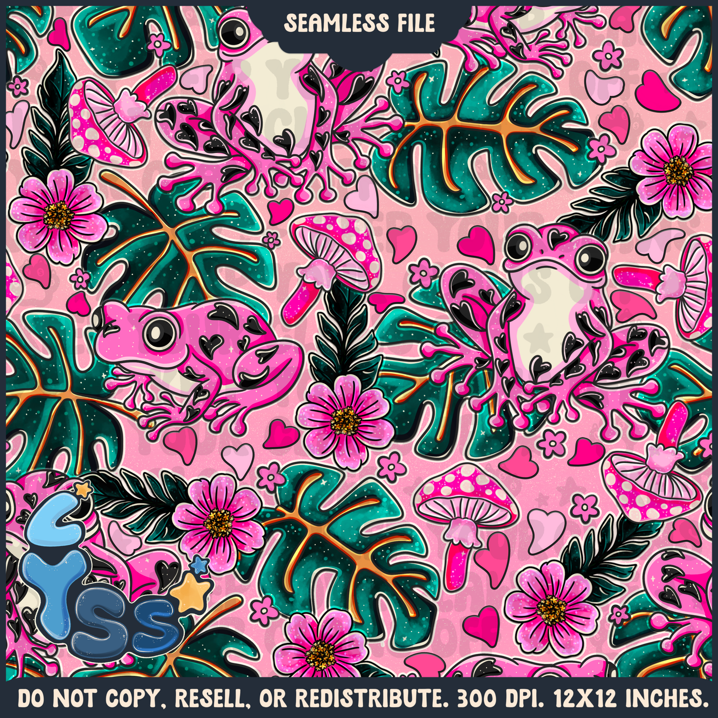 2024 - Lyss Doodles - Seamless - Mains - Love Animals - 24LD087