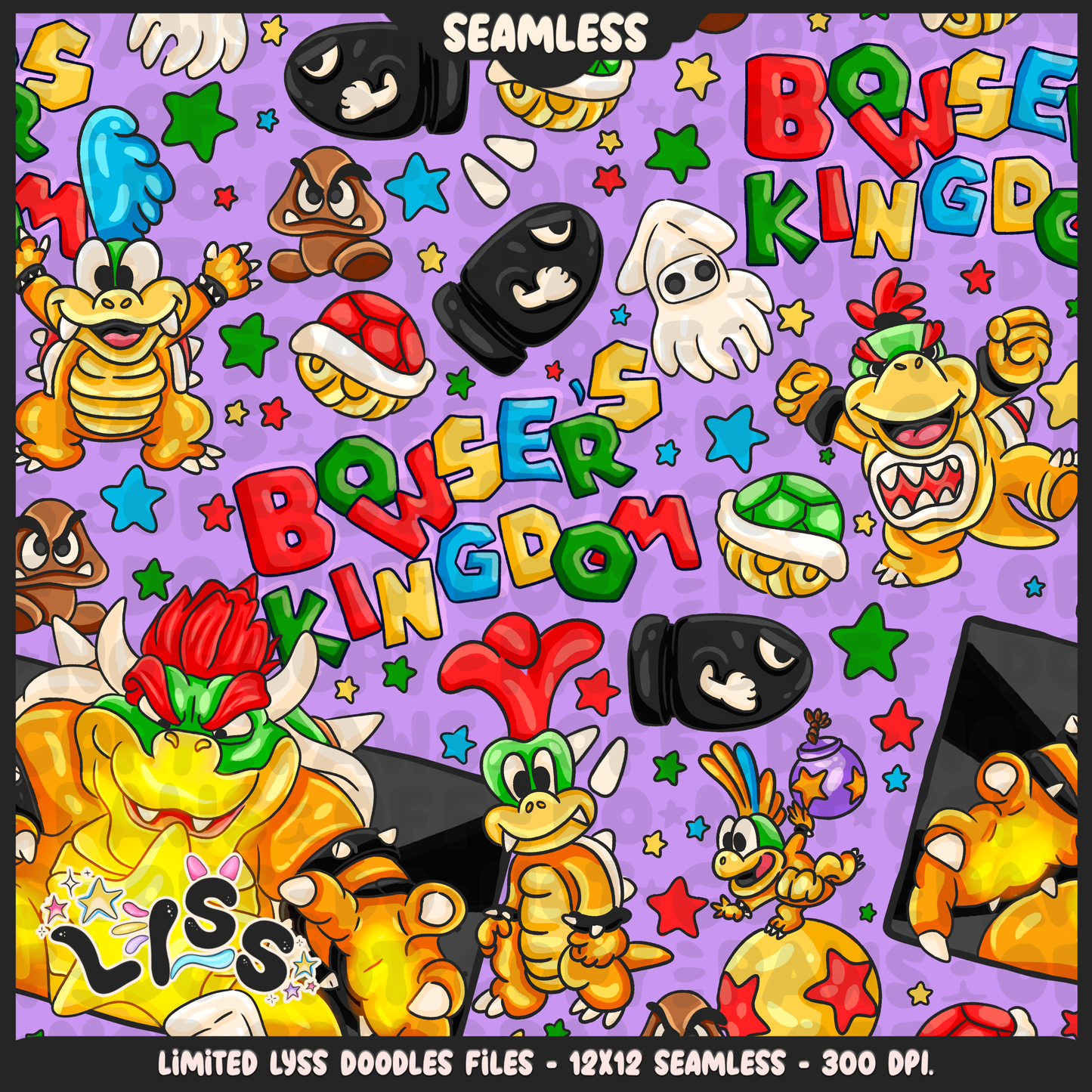 2024 - Lyss Doodles - Seamless - Mains - MAR10 - 24LD024