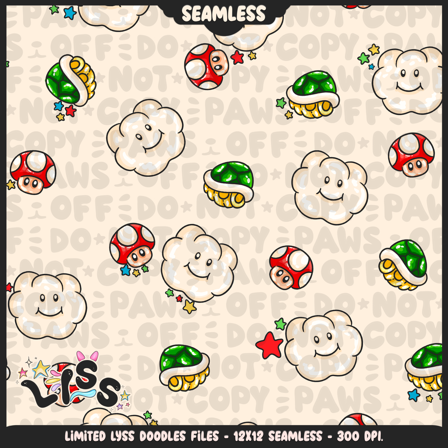 2024 - Lyss Doodles - Seamless - Coordinates - MAR10 - 24LD025