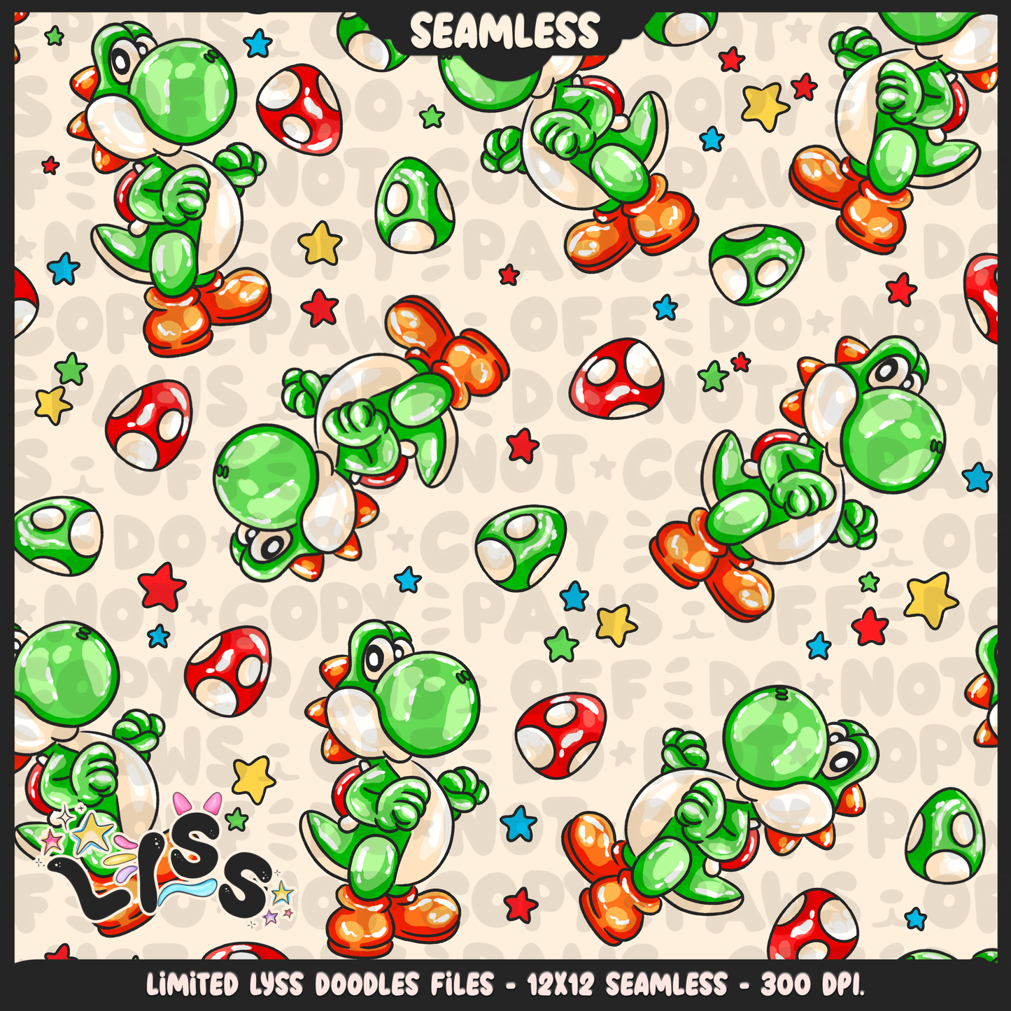 2024 - Lyss Doodles - Seamless - Coordinates - MAR10 - 24LD025