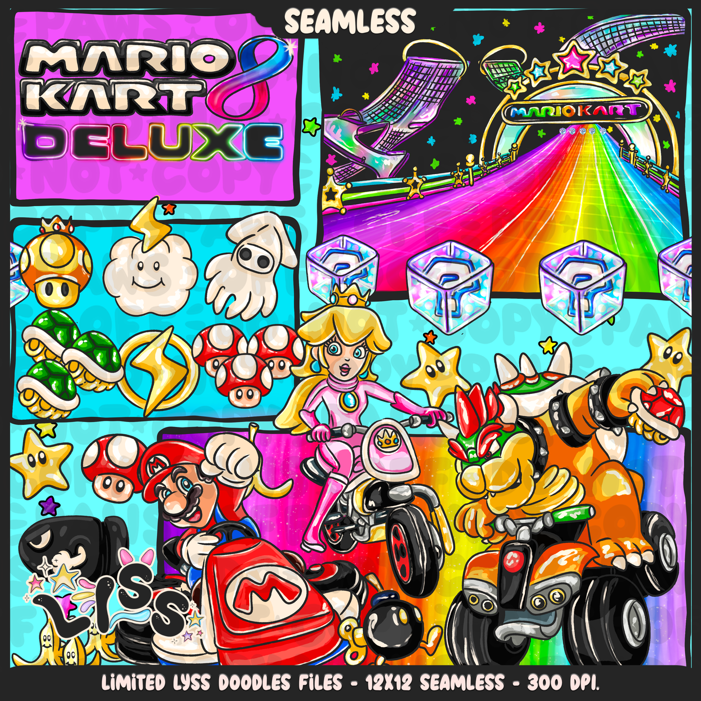 2024 - Lyss Doodles - Seamless - Mains - MAR10 - 24LD027