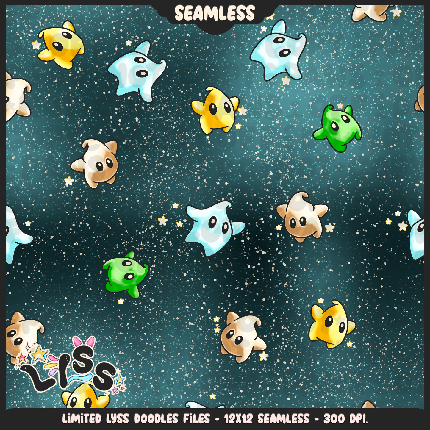 2024 - Lyss Doodles - Seamless - Coordinates - MAR10 - 24LD028