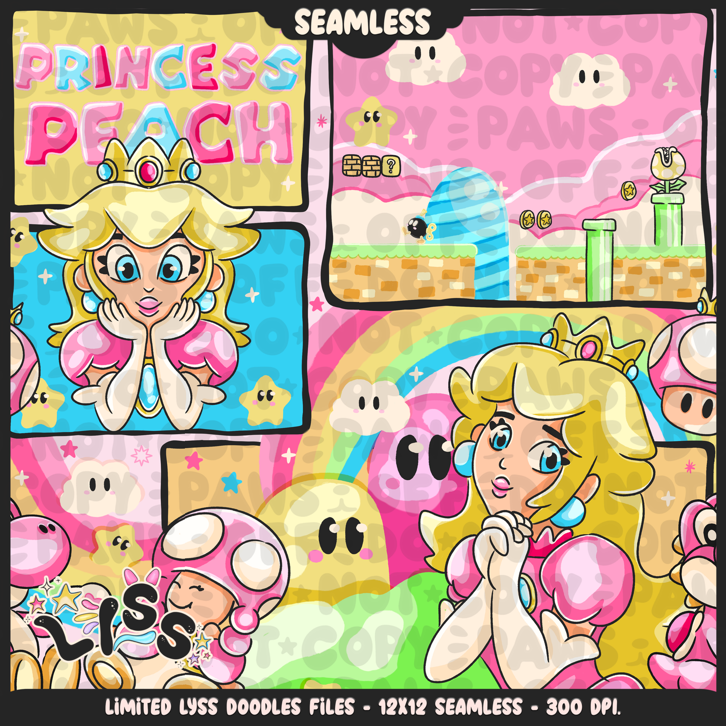 2024 - Lyss Doodles - Seamless - Mains - MAR10 - 24LD029