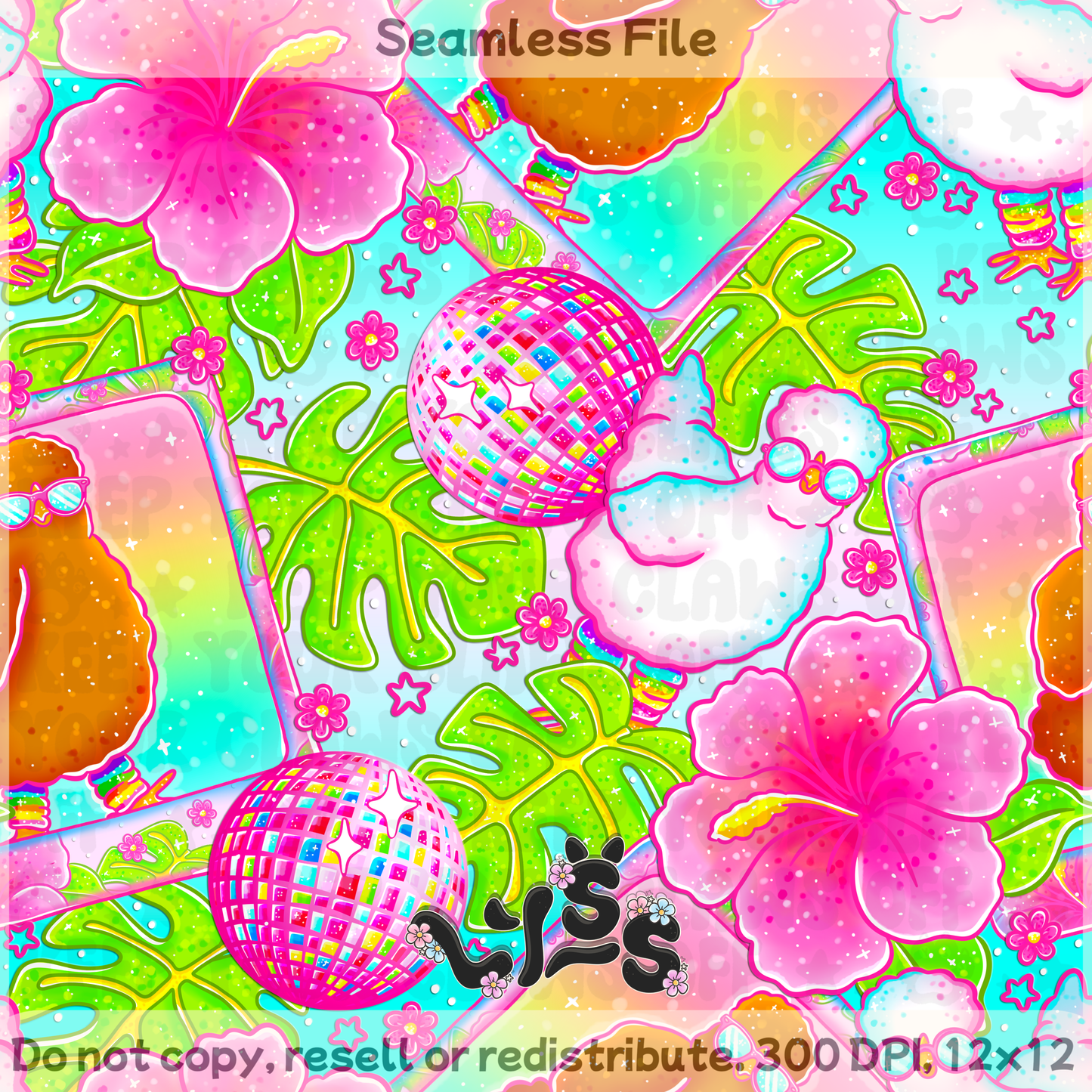 Lyss Doodles - Seamless Files - March 2025 Patreon - Collection #1