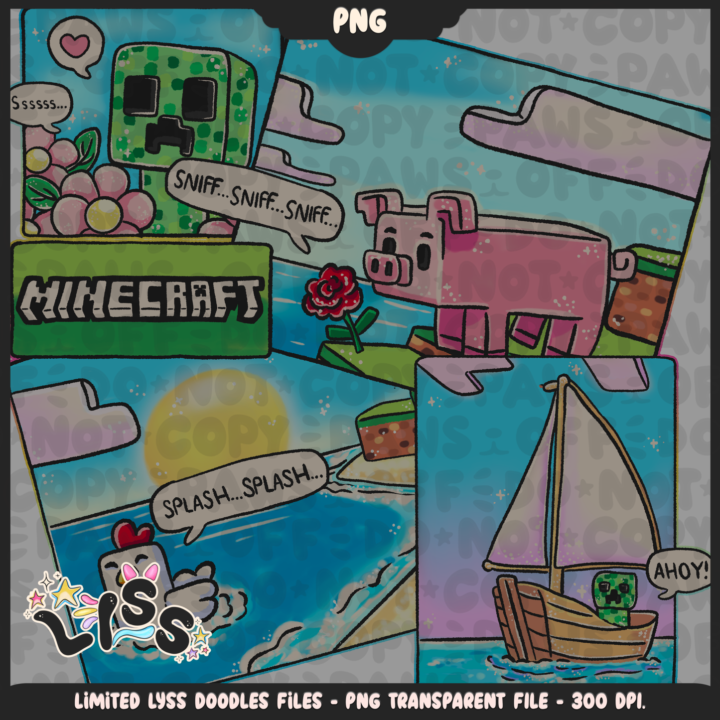 2024 - Lyss Doodles - PNG Files - Mineblox - 24LD080