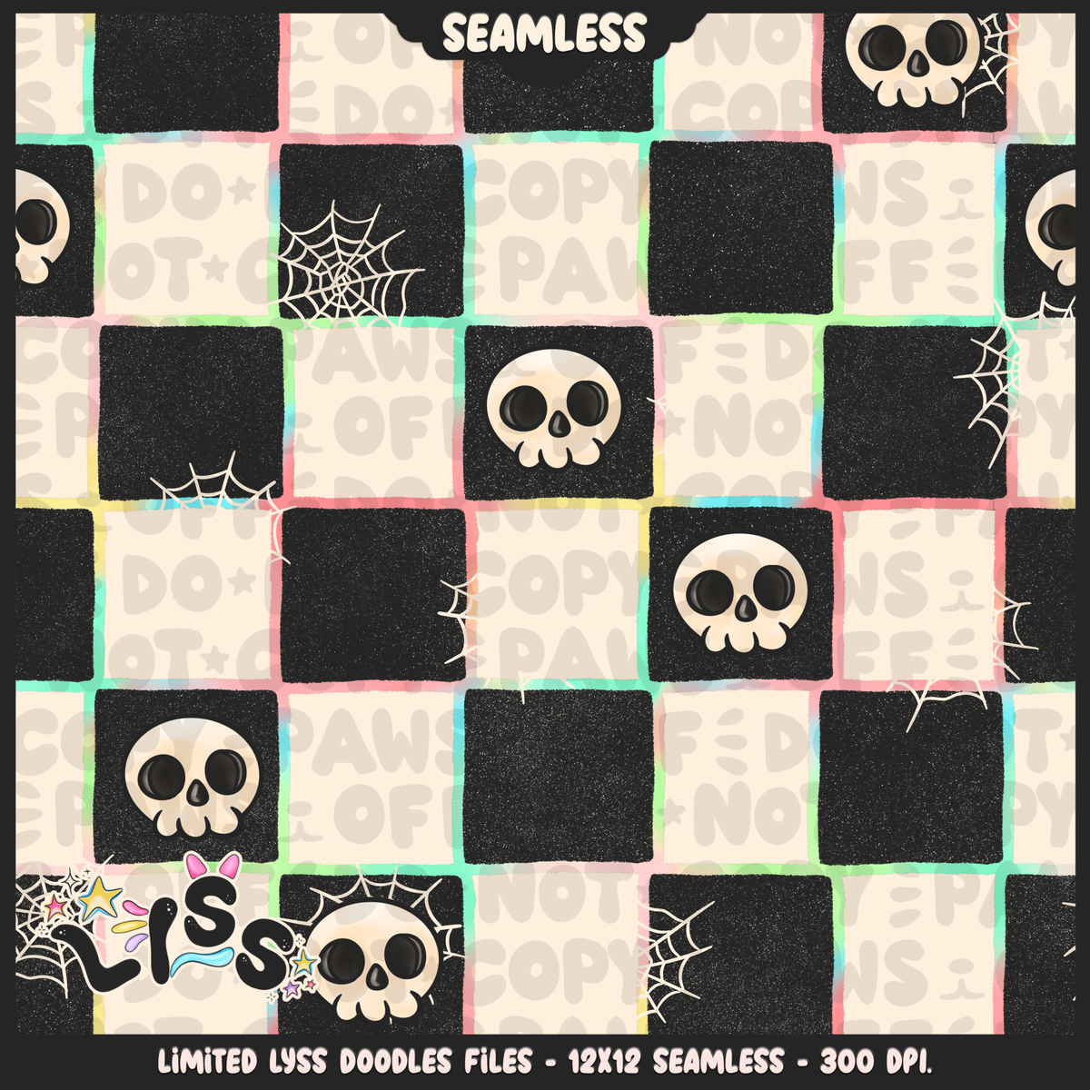 Lyss Doodles - Seamless - Coordinate - Mystery Files - #2