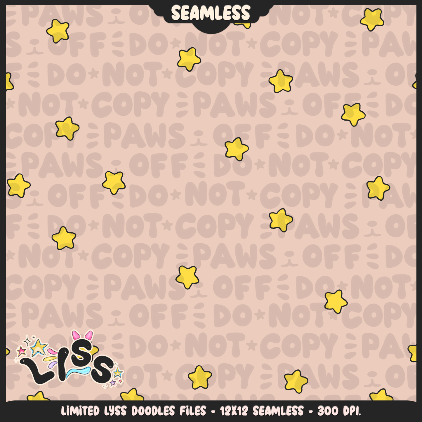 Lyss Doodles - Seamless - Coordinate - Mystery Files - #4