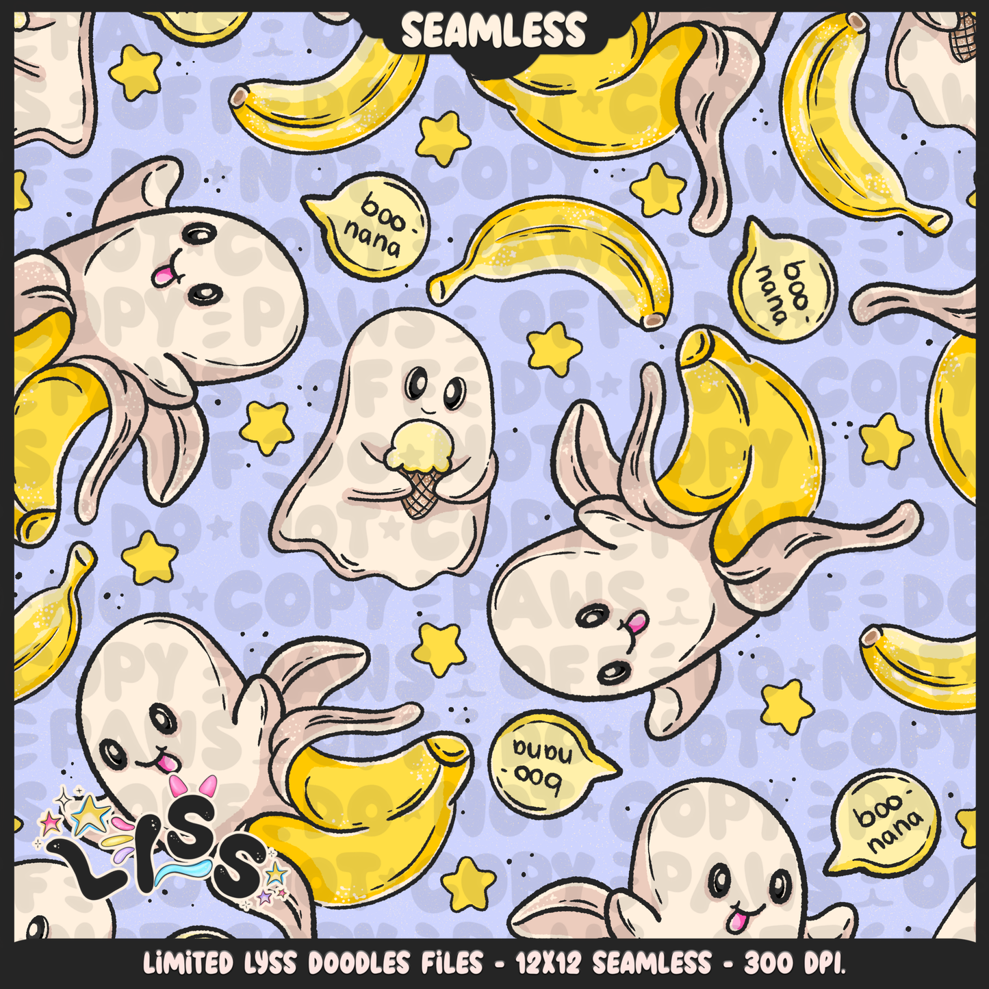 Lyss Doodles - Seamless - Main - Mystery Files - #4