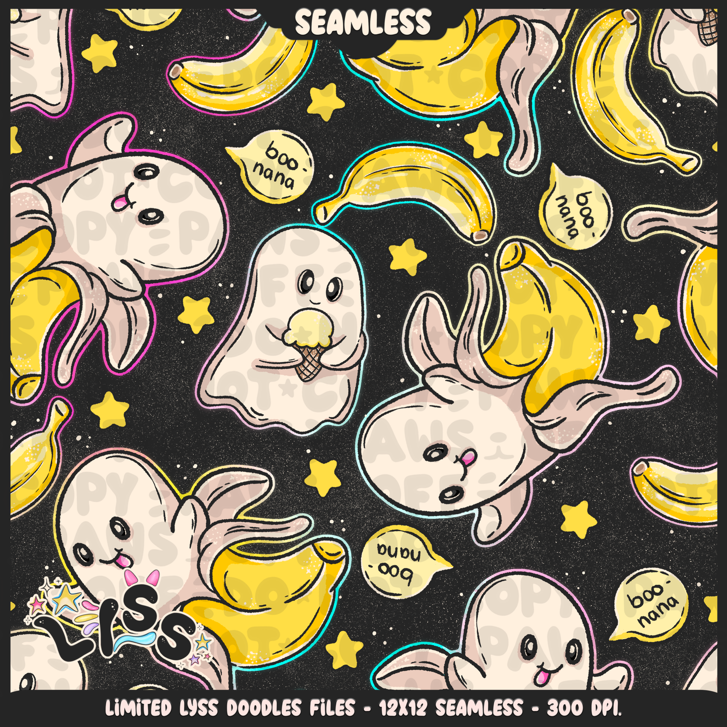 Lyss Doodles - Seamless - Main - Mystery Files - #4