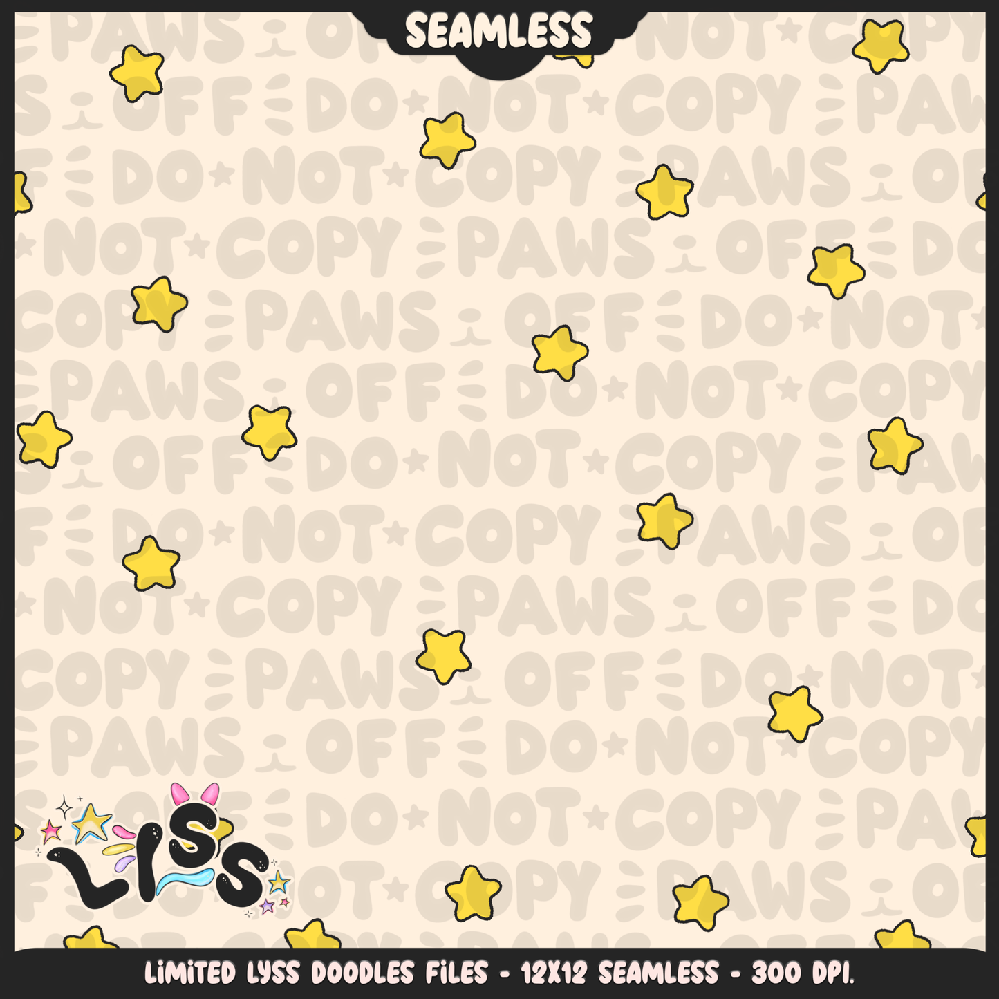 Lyss Doodles - Seamless - Coordinate - Mystery Files - #4