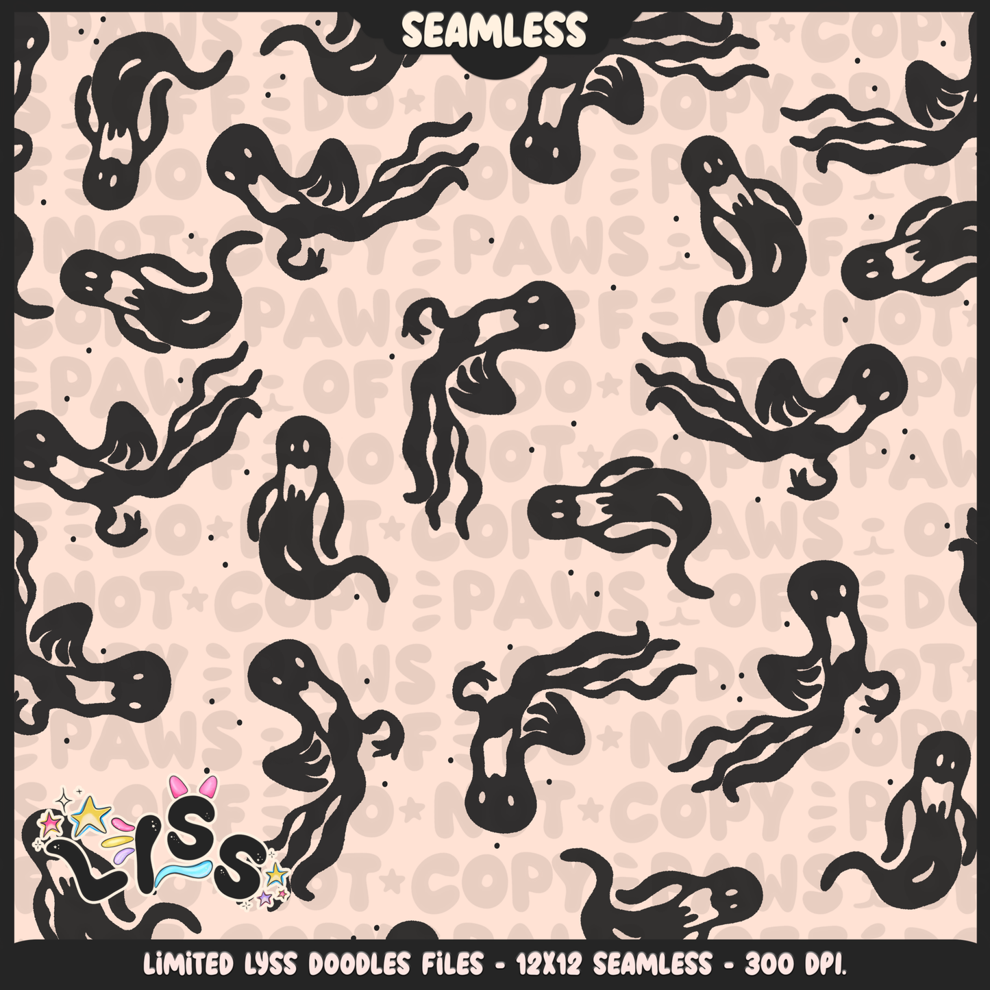 Lyss Doodles - Seamless - Coordinate - Mystery Files - #1