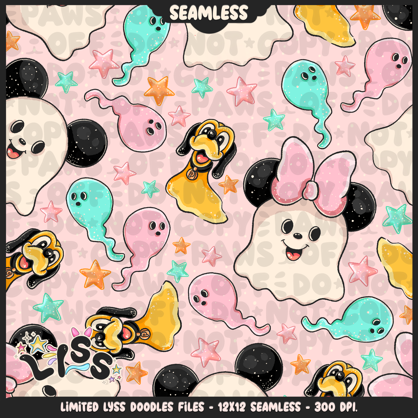 Lyss Doodles - Seamless - Main - Mystery Files - #2
