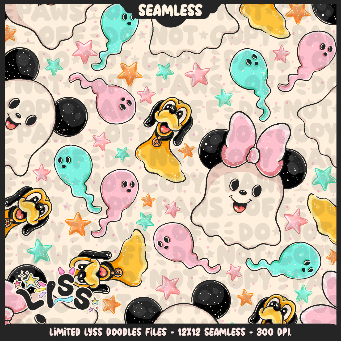 Lyss Doodles - Seamless - Main - Mystery Files - #2